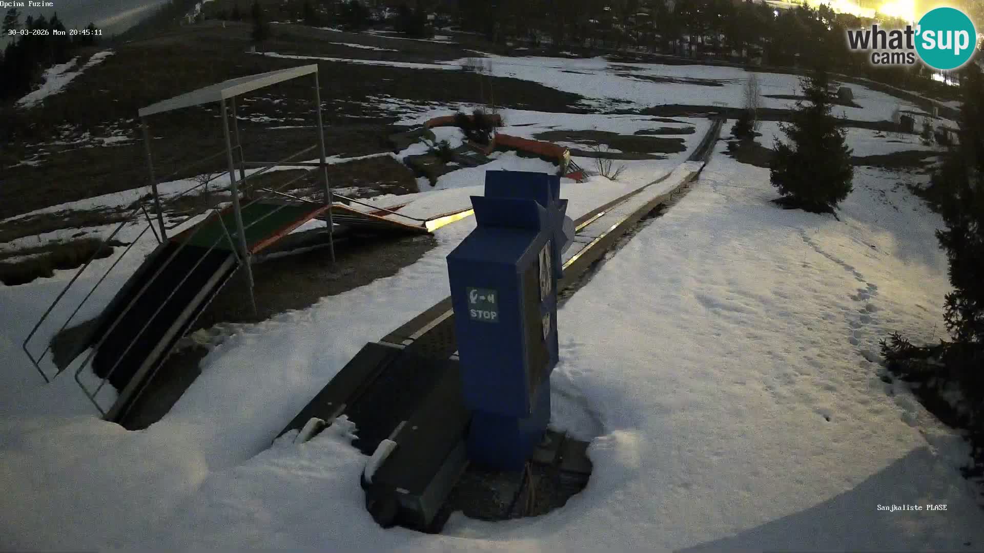 Live webcam Pista da slittino Fužine – Croazia