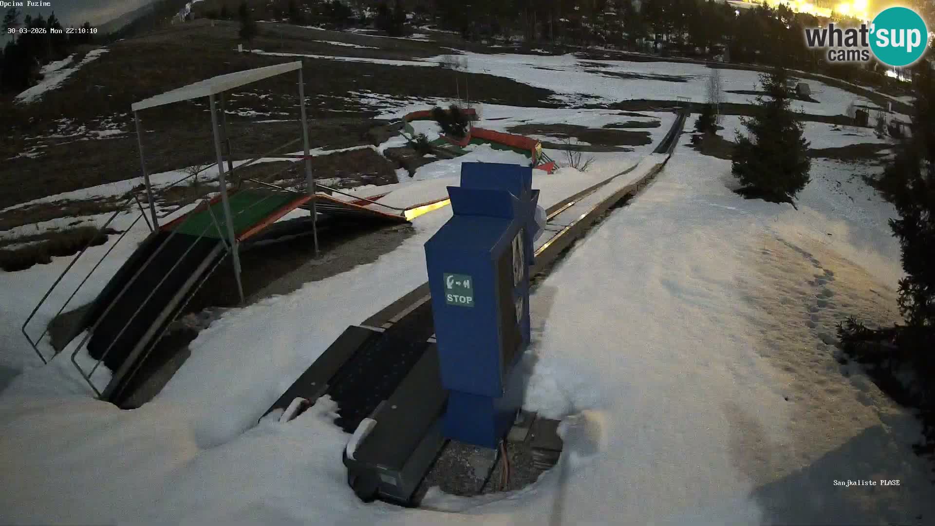 Live webcam Pista da slittino Fužine – Croazia