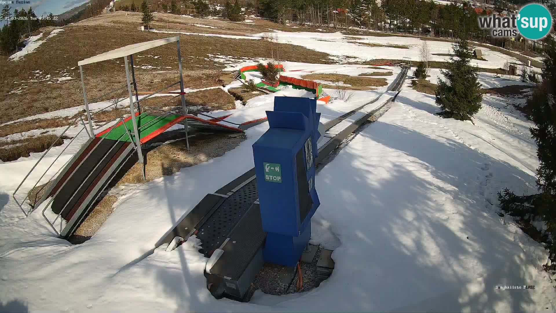Webcam en vivo Pista de trineo Fužine – Croacia