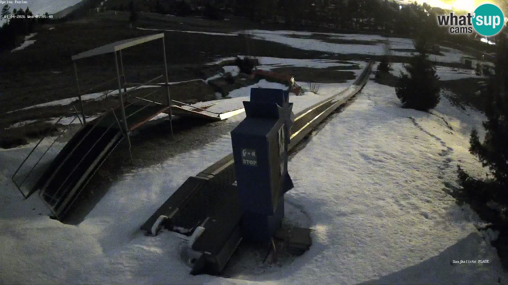 Webcam en direct Piste de luge de Fužine – Croatie