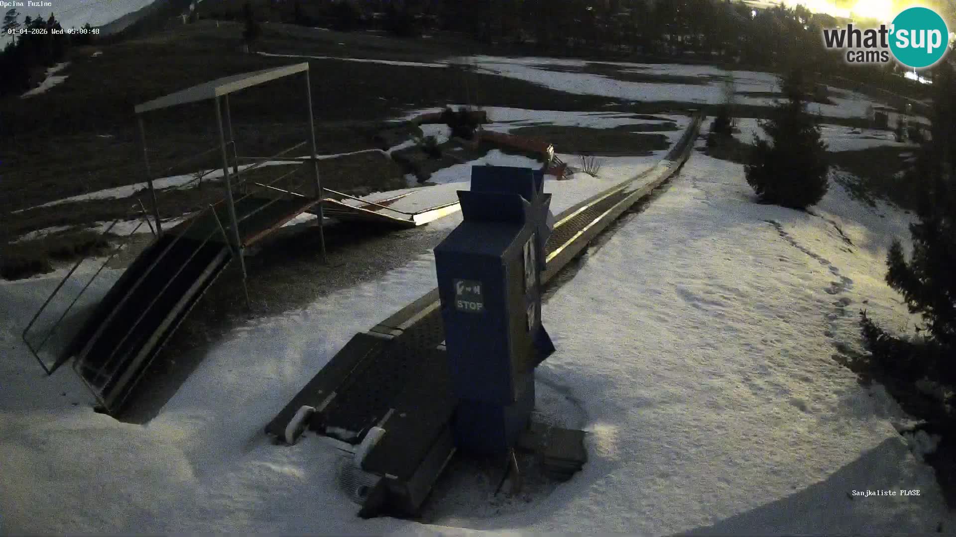 Spletna kamera v živo Sankališče Fužine – Hrvaška