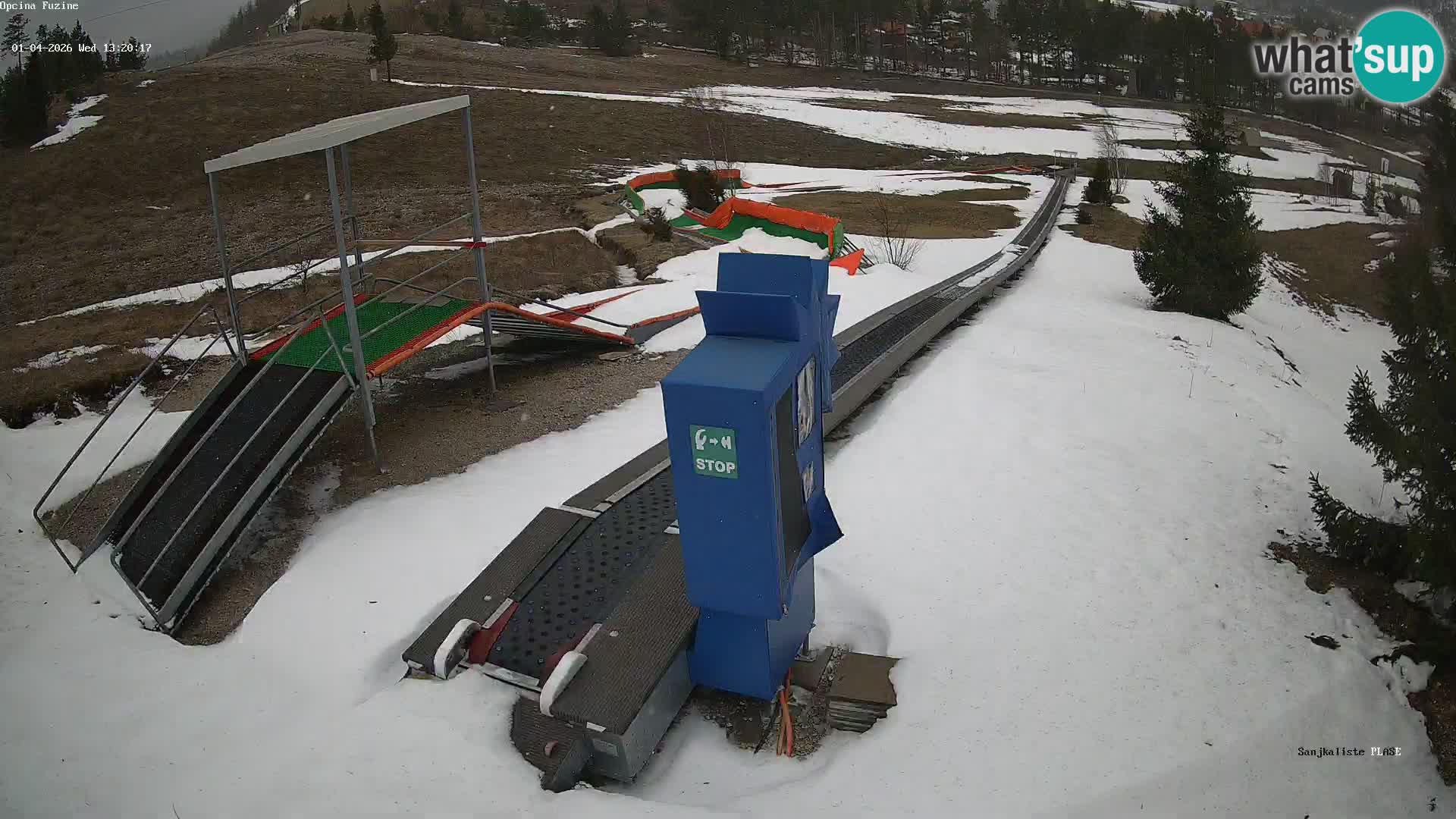 Live webcam Fužine toboggan run – Croatia