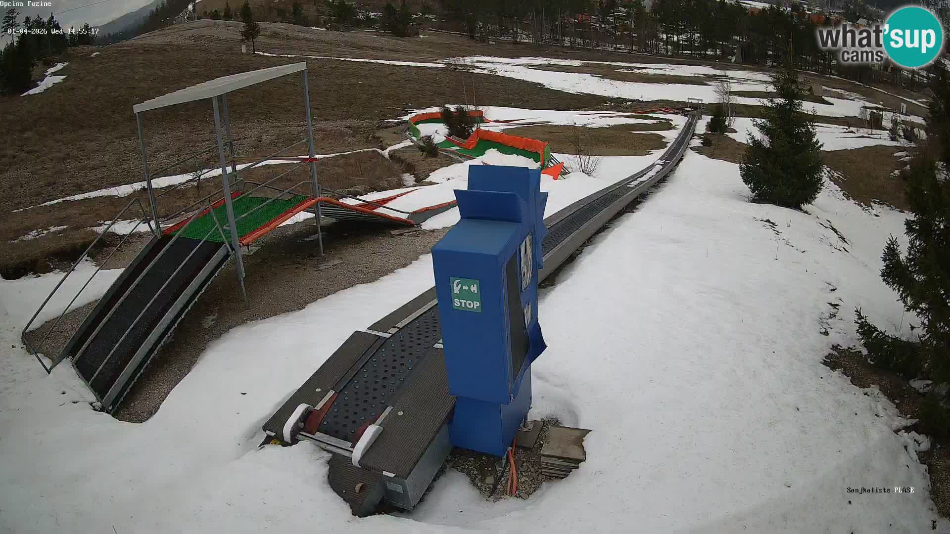 Live webcam Pista da slittino Fužine – Croazia