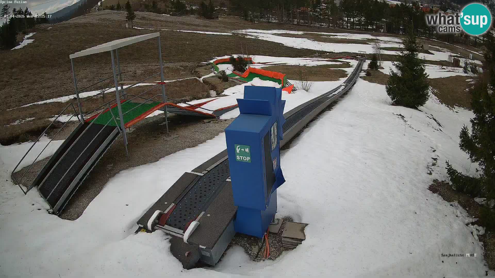 Live webcam Fužine toboggan run – Croatia