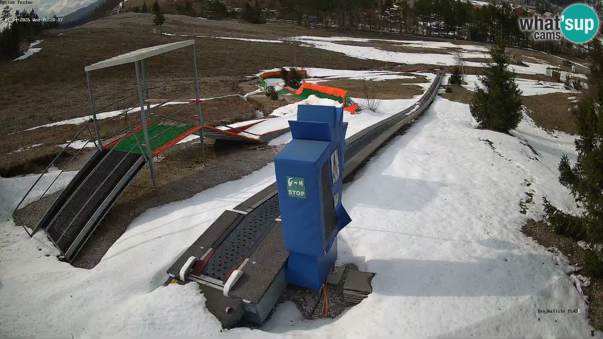 Live webcam Pista da slittino Fužine – Croazia