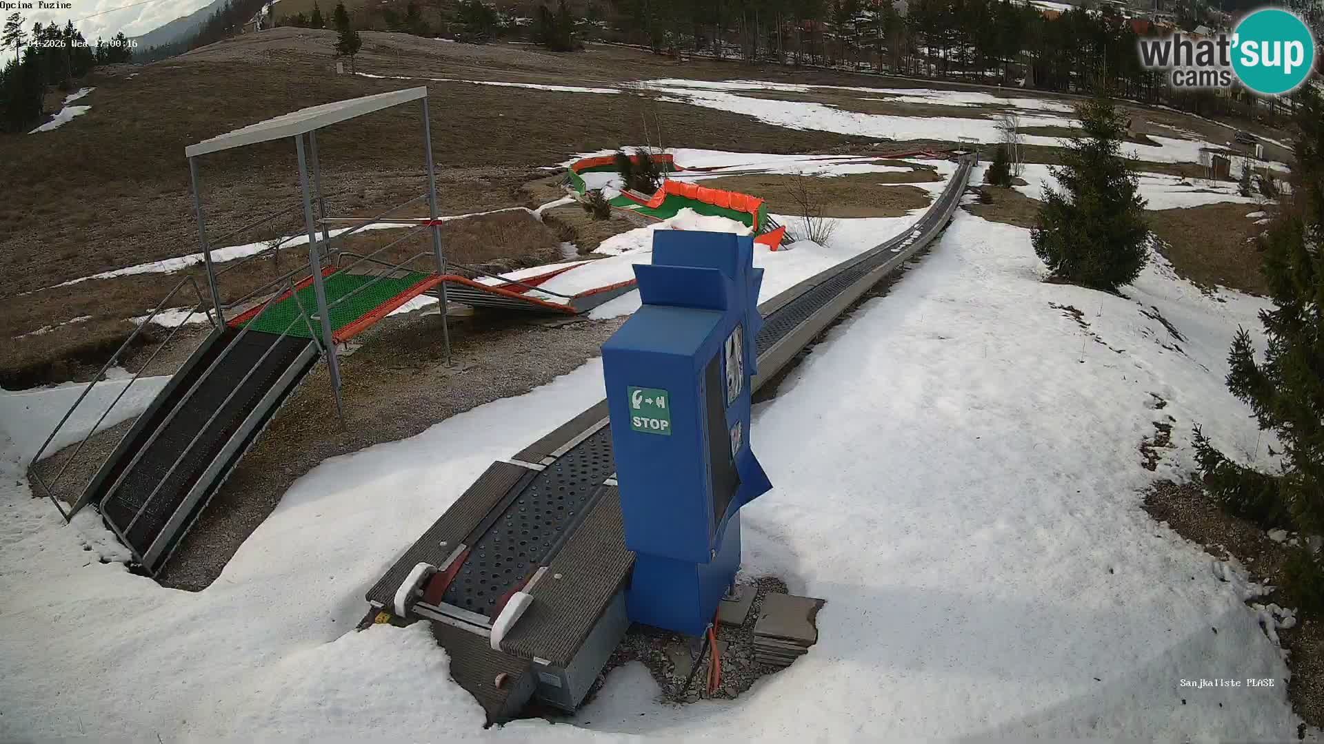 Webcam en vivo Pista de trineo Fužine – Croacia