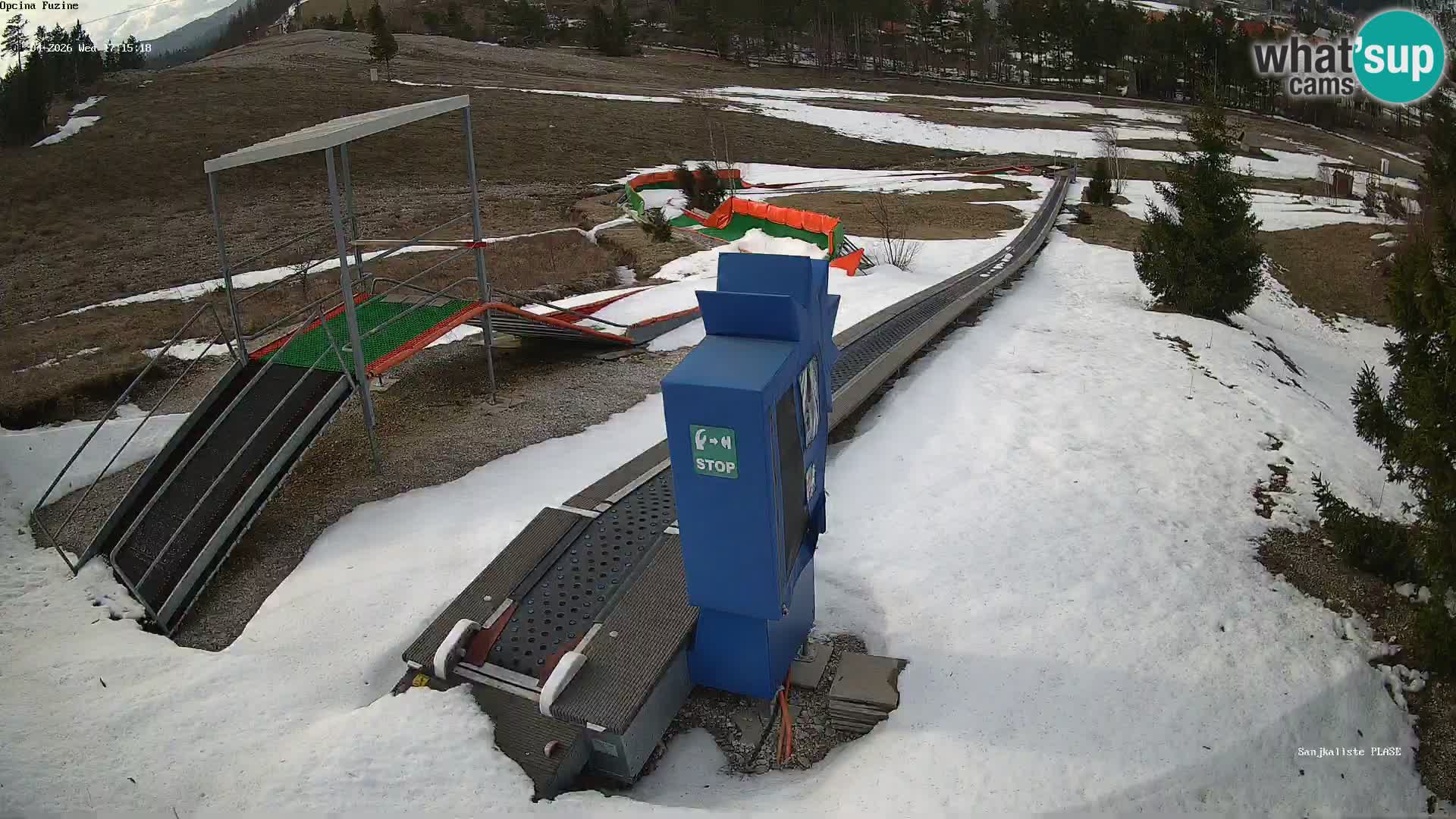 Webcam en direct Piste de luge de Fužine – Croatie