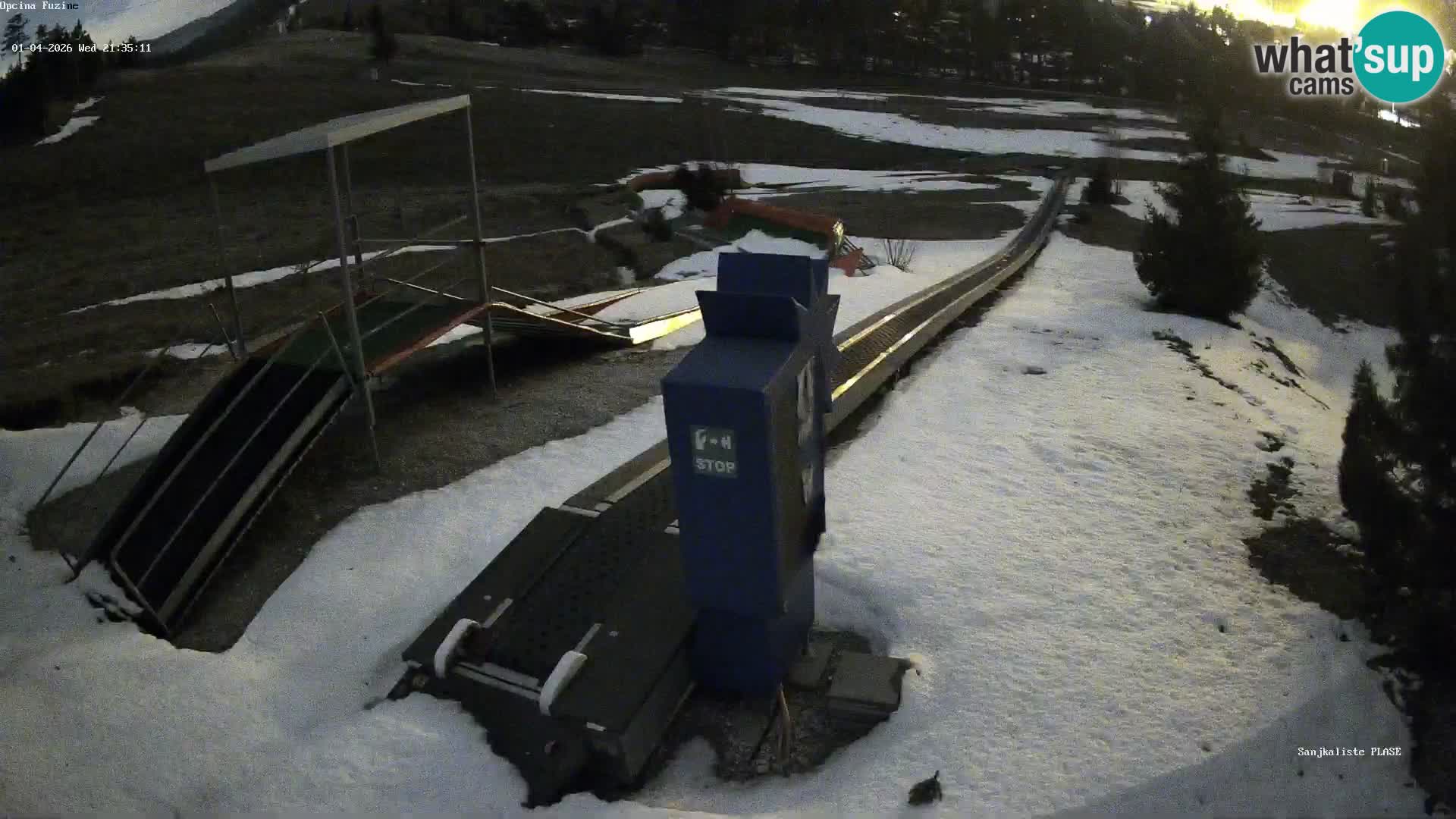 Live webcam Pista da slittino Fužine – Croazia