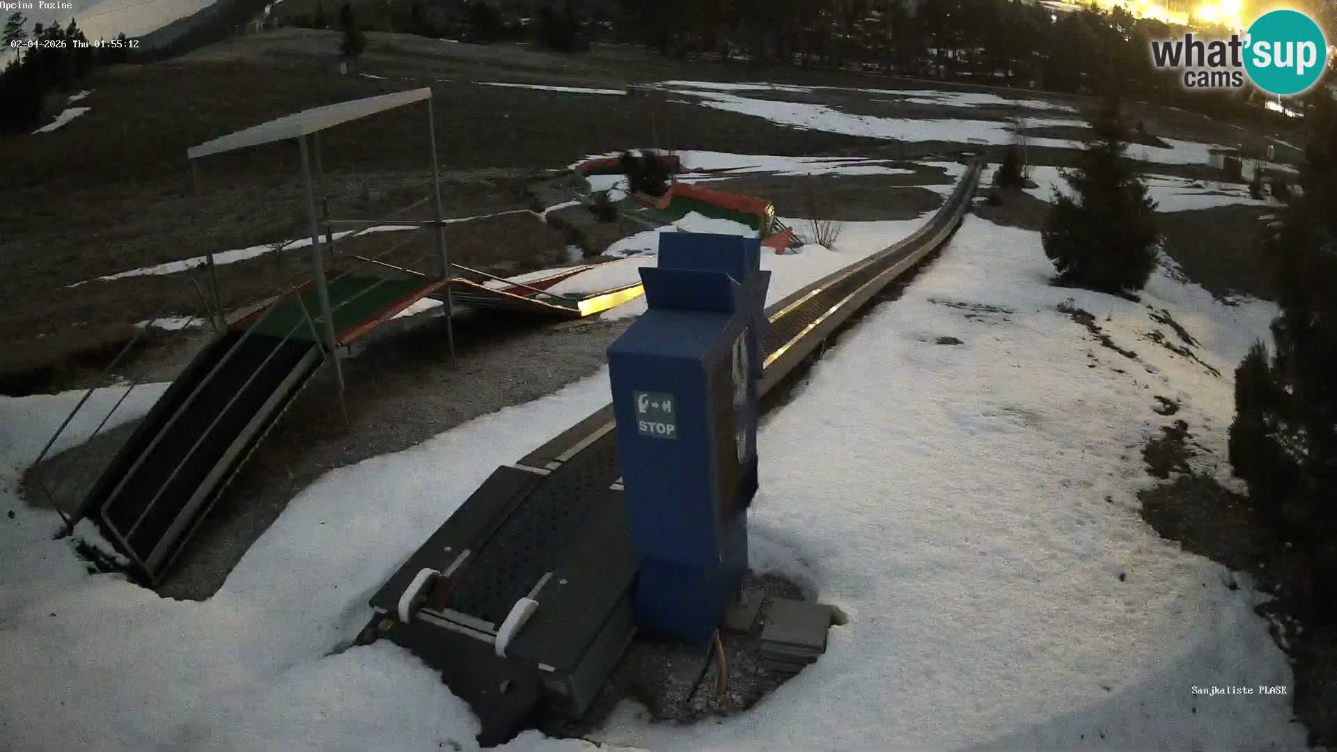 Live webcam Pista da slittino Fužine – Croazia