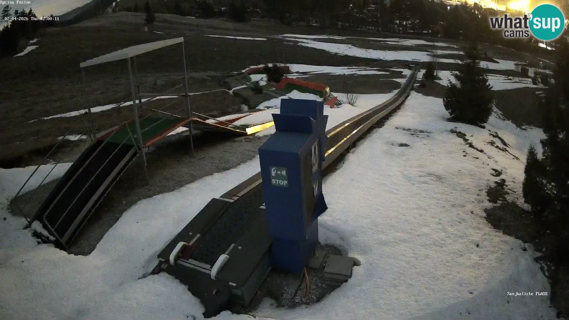 Webcam en direct Piste de luge de Fužine – Croatie