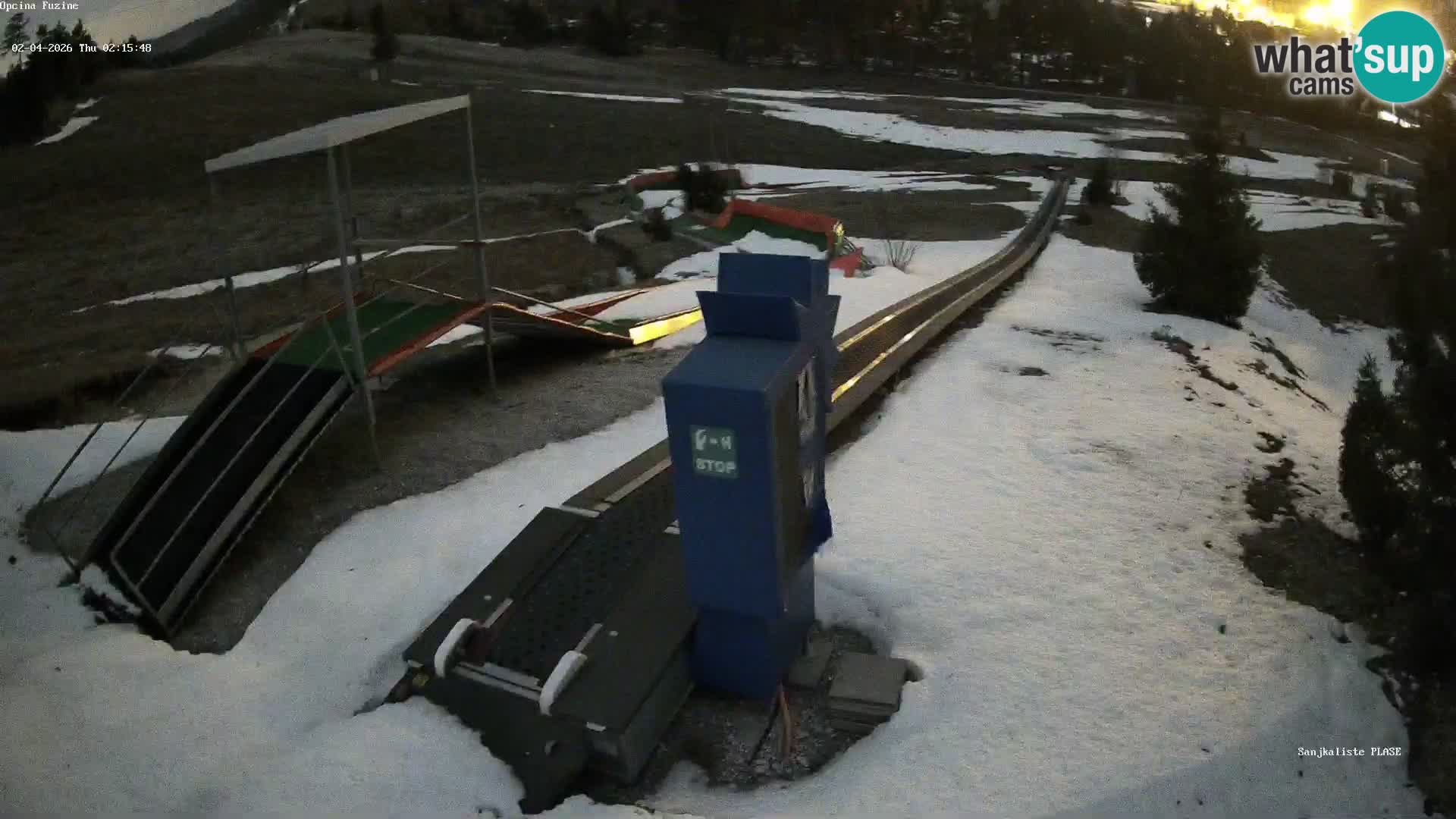 Live webcam Fužine toboggan run – Croatia