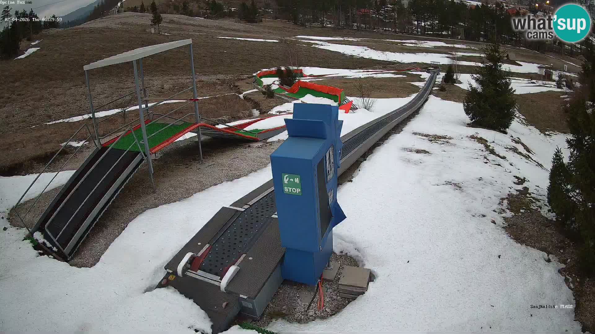 Webcam en direct Piste de luge de Fužine – Croatie
