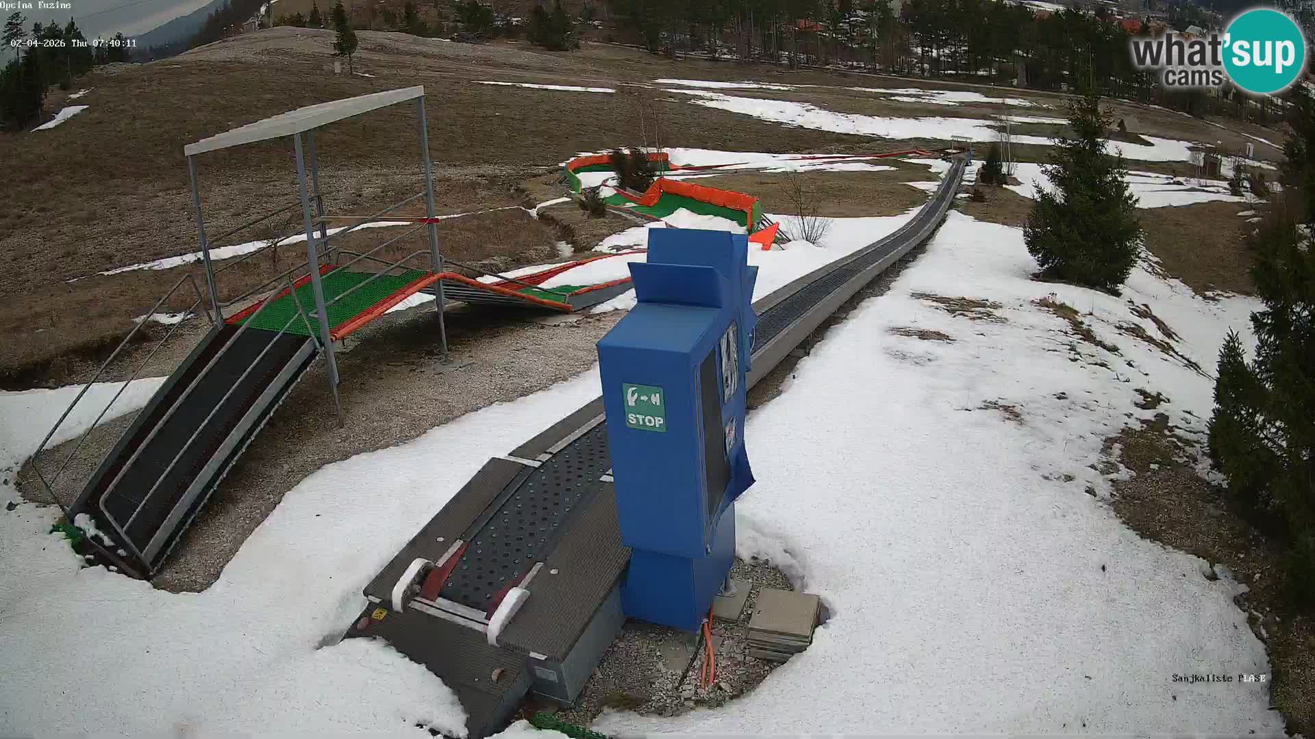 Live webcam Fužine toboggan run – Croatia