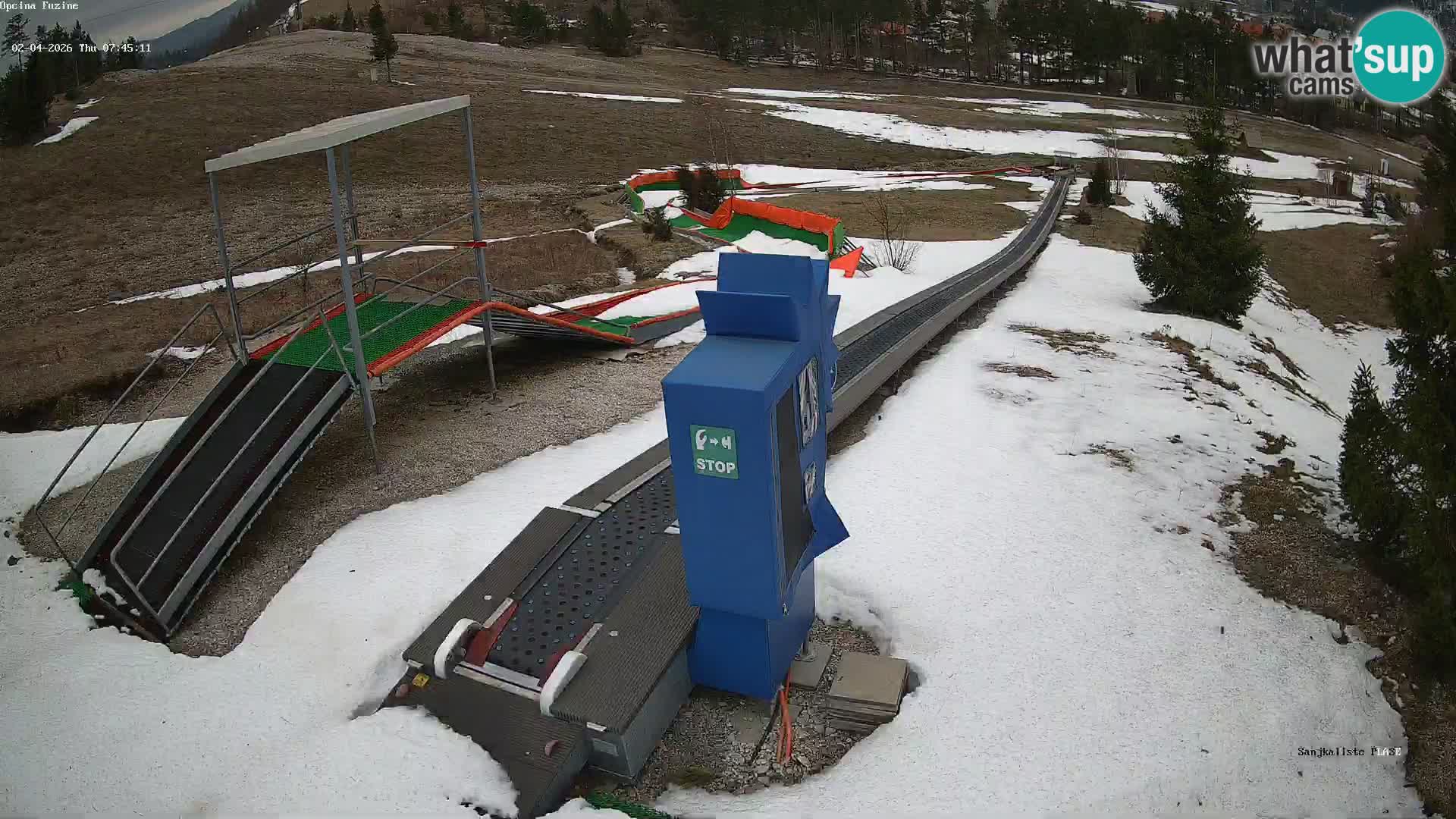 Live webcam Pista da slittino Fužine – Croazia