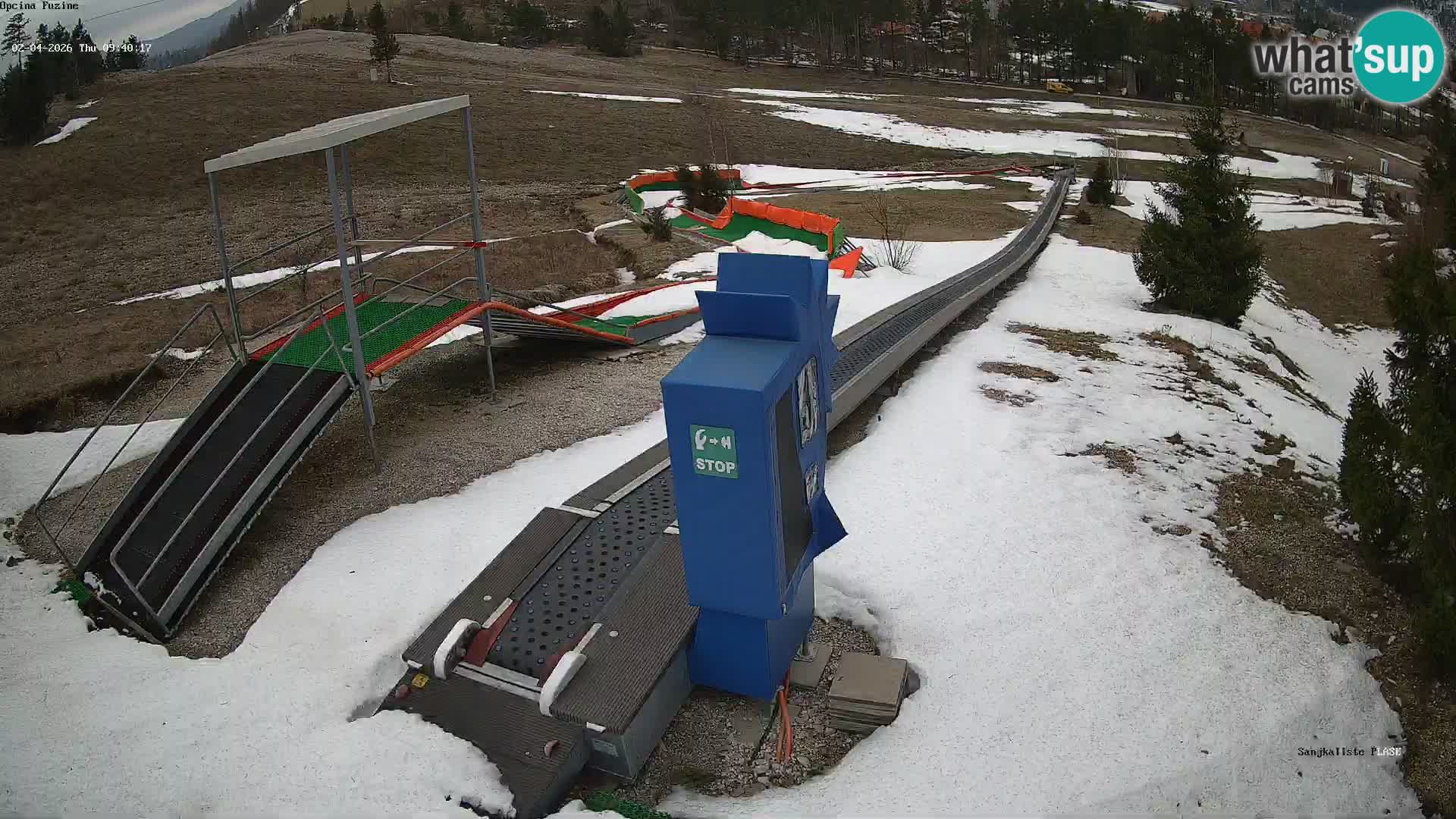 Live webcam Pista da slittino Fužine – Croazia