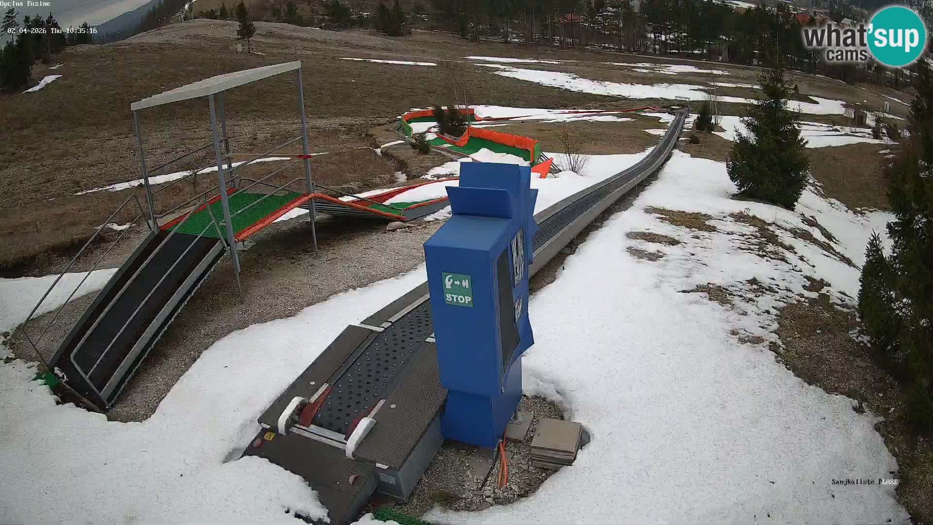 Live webcam Pista da slittino Fužine – Croazia