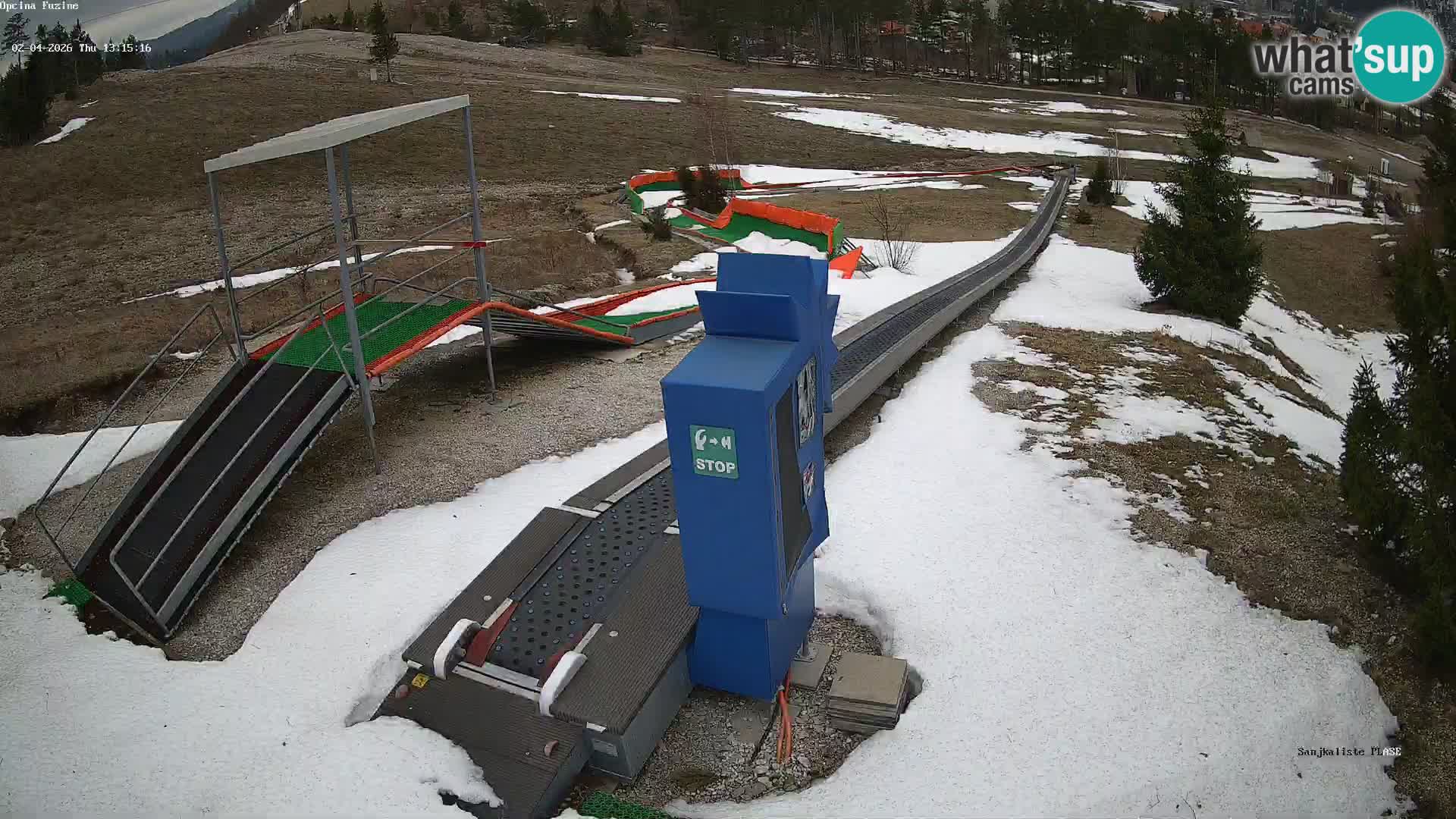 Live webcam Fužine toboggan run – Croatia
