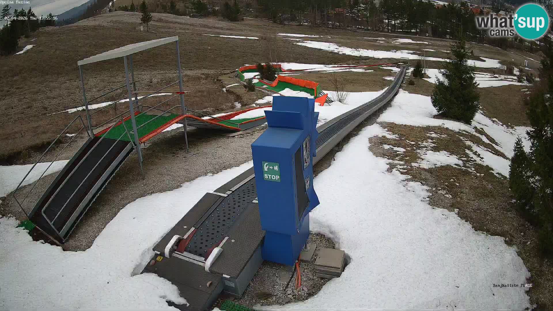 Live webcam Fužine toboggan run – Croatia