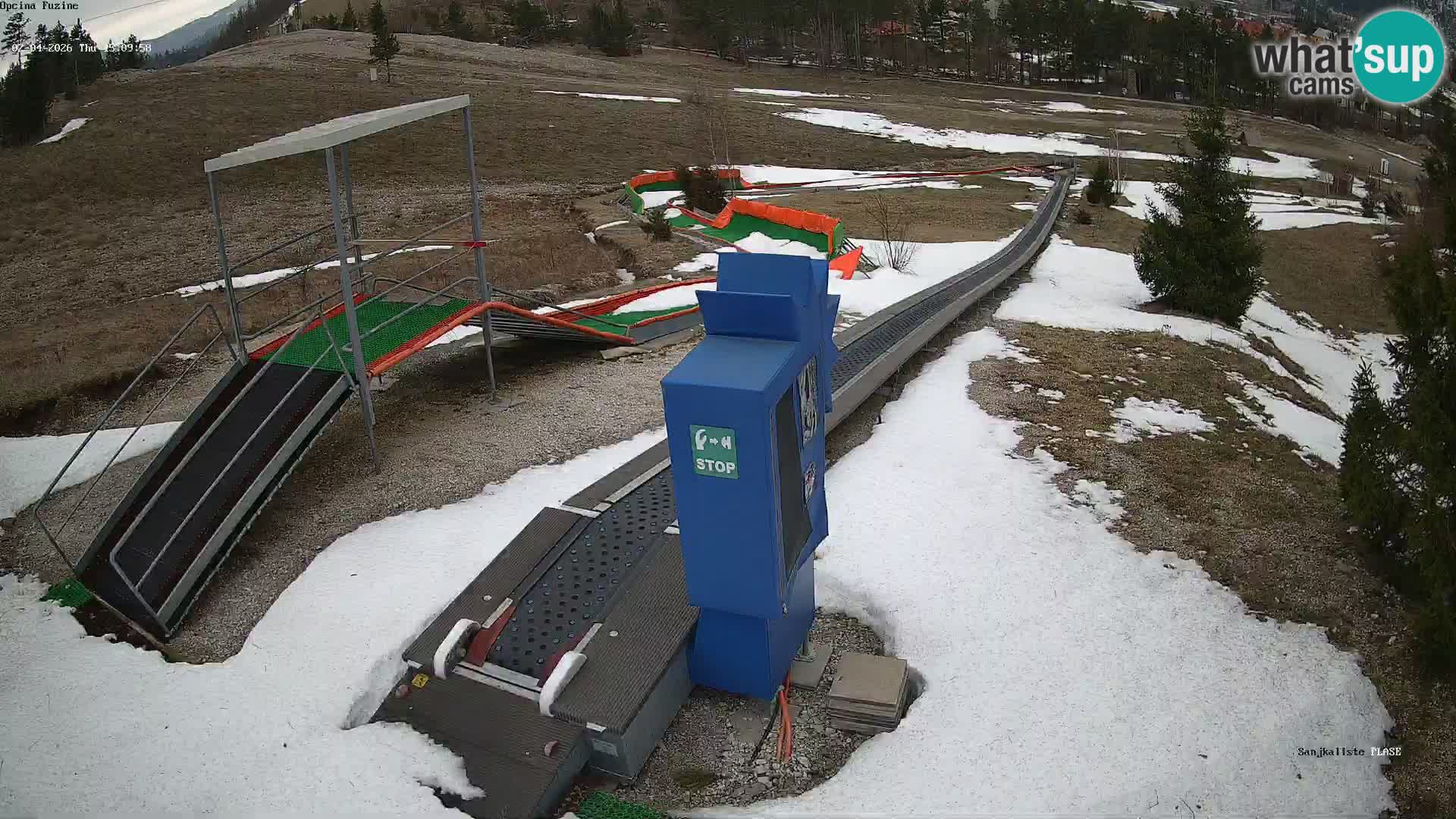 Webcam en direct Piste de luge de Fužine – Croatie