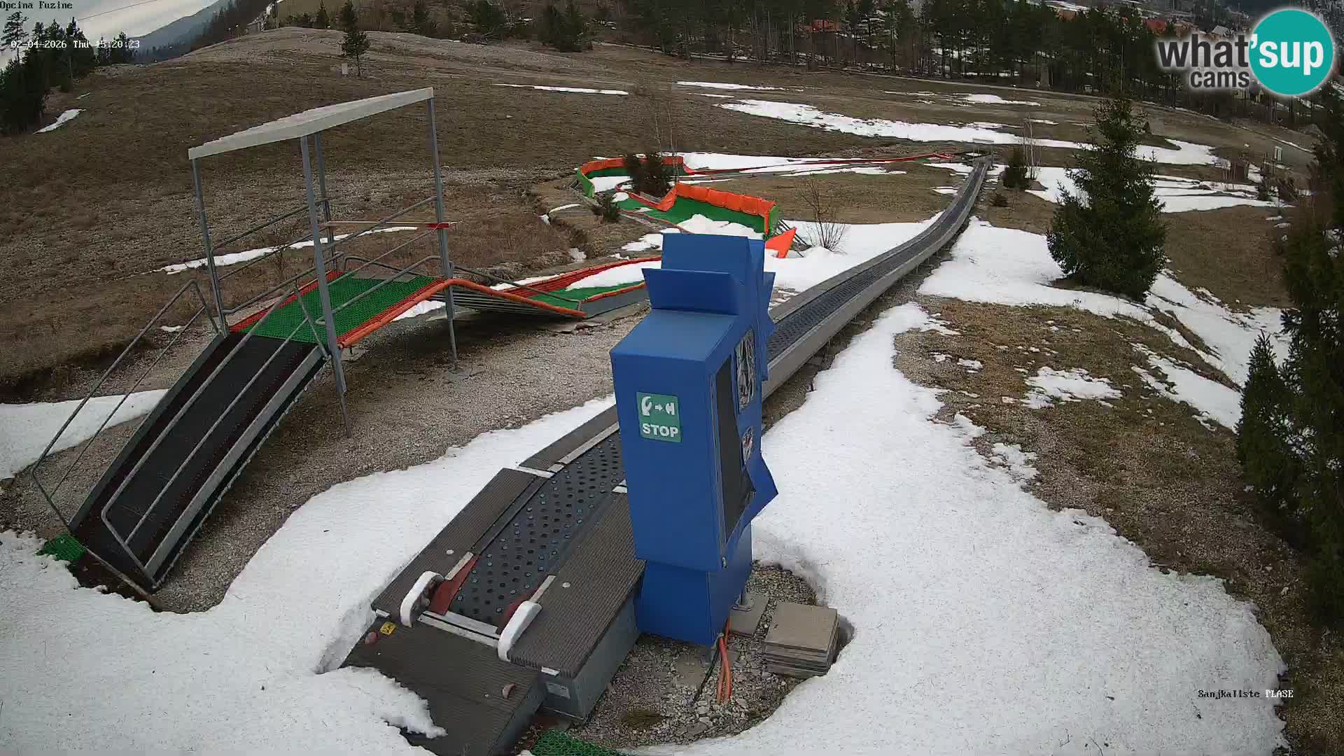 Live webcam Fužine toboggan run – Croatia