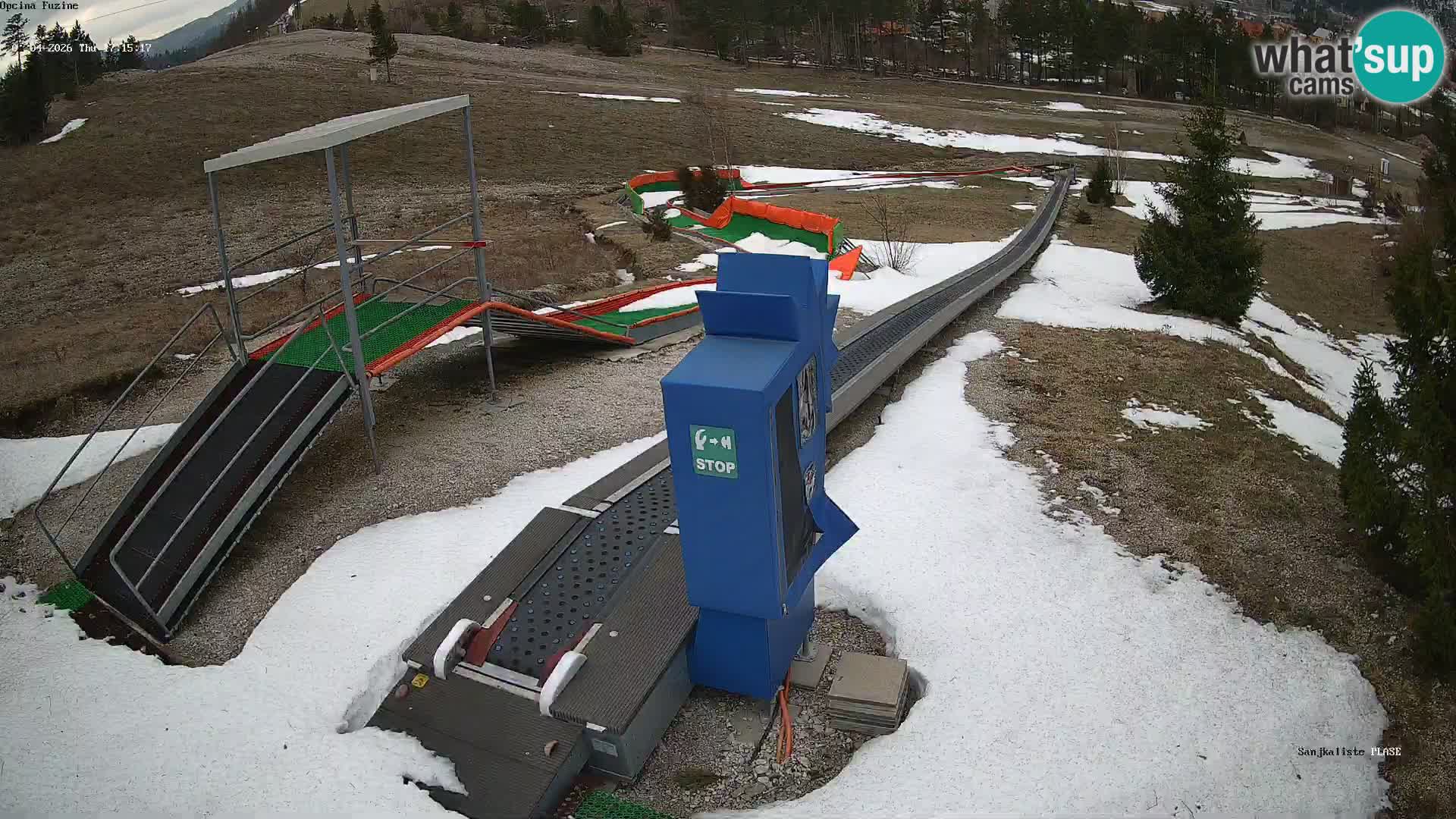 Spletna kamera v živo Sankališče Fužine – Hrvaška