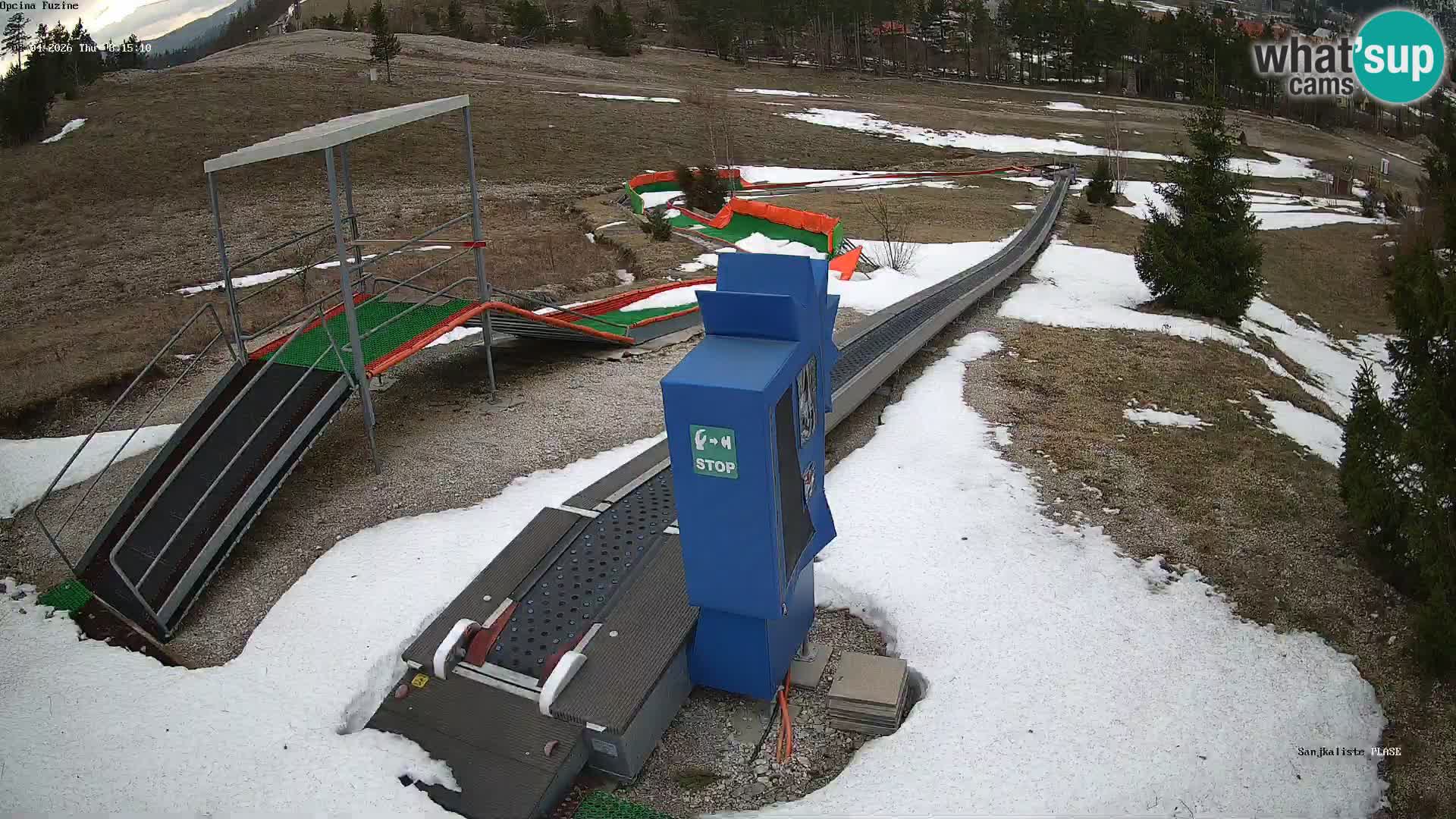 Live webcam Pista da slittino Fužine – Croazia