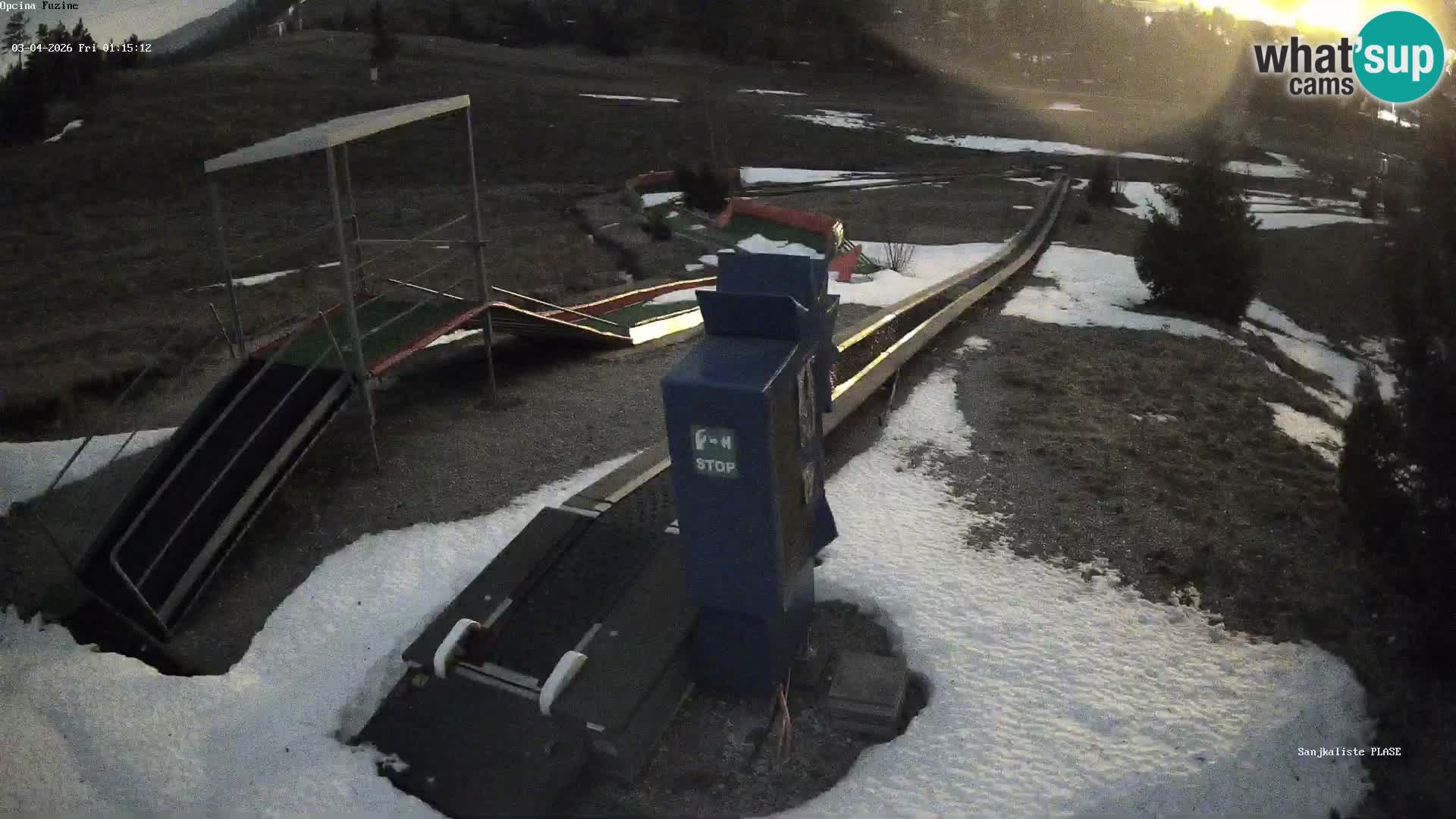 Live webcam Fužine toboggan run – Croatia