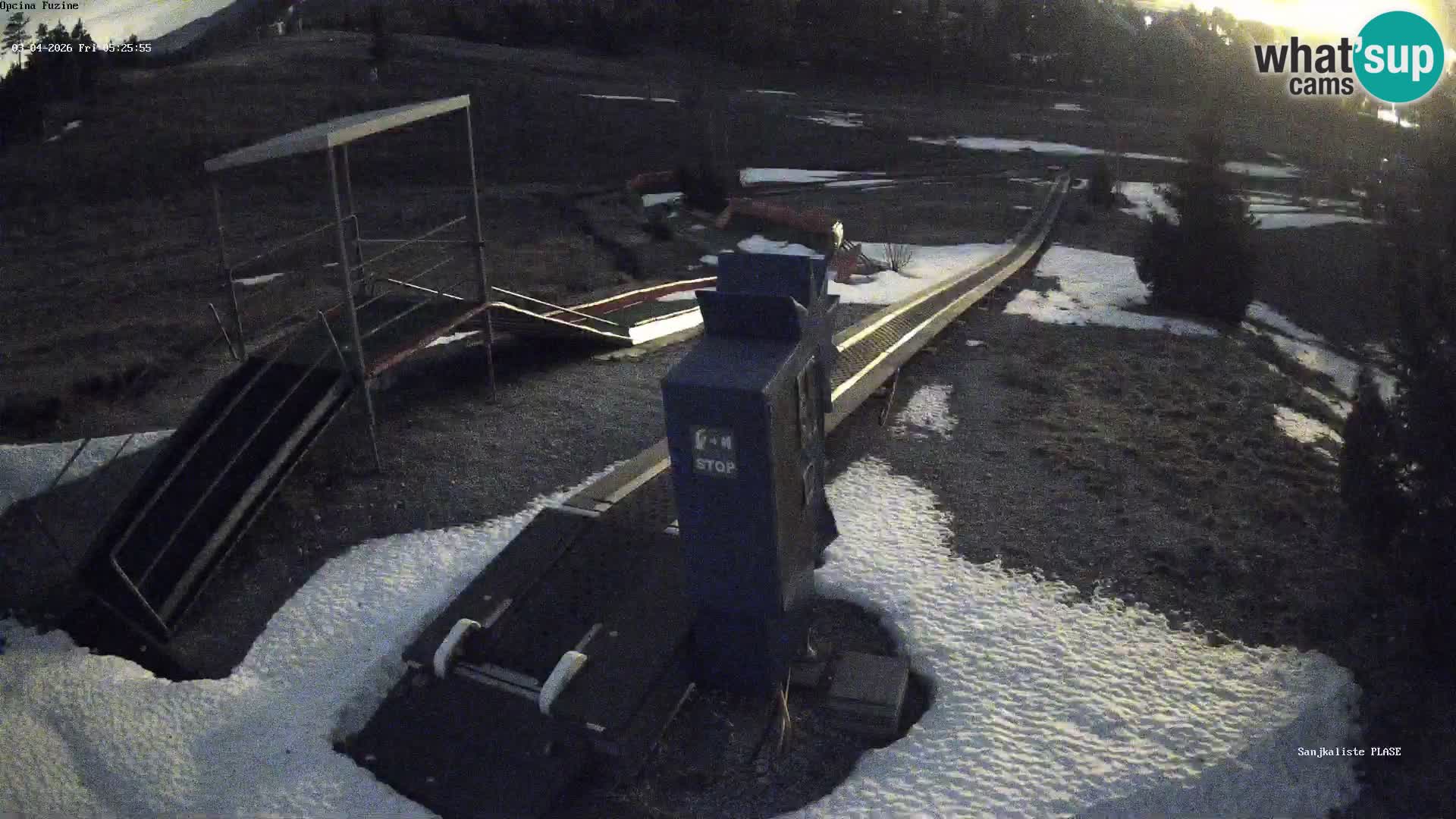 Webcam en direct Piste de luge de Fužine – Croatie