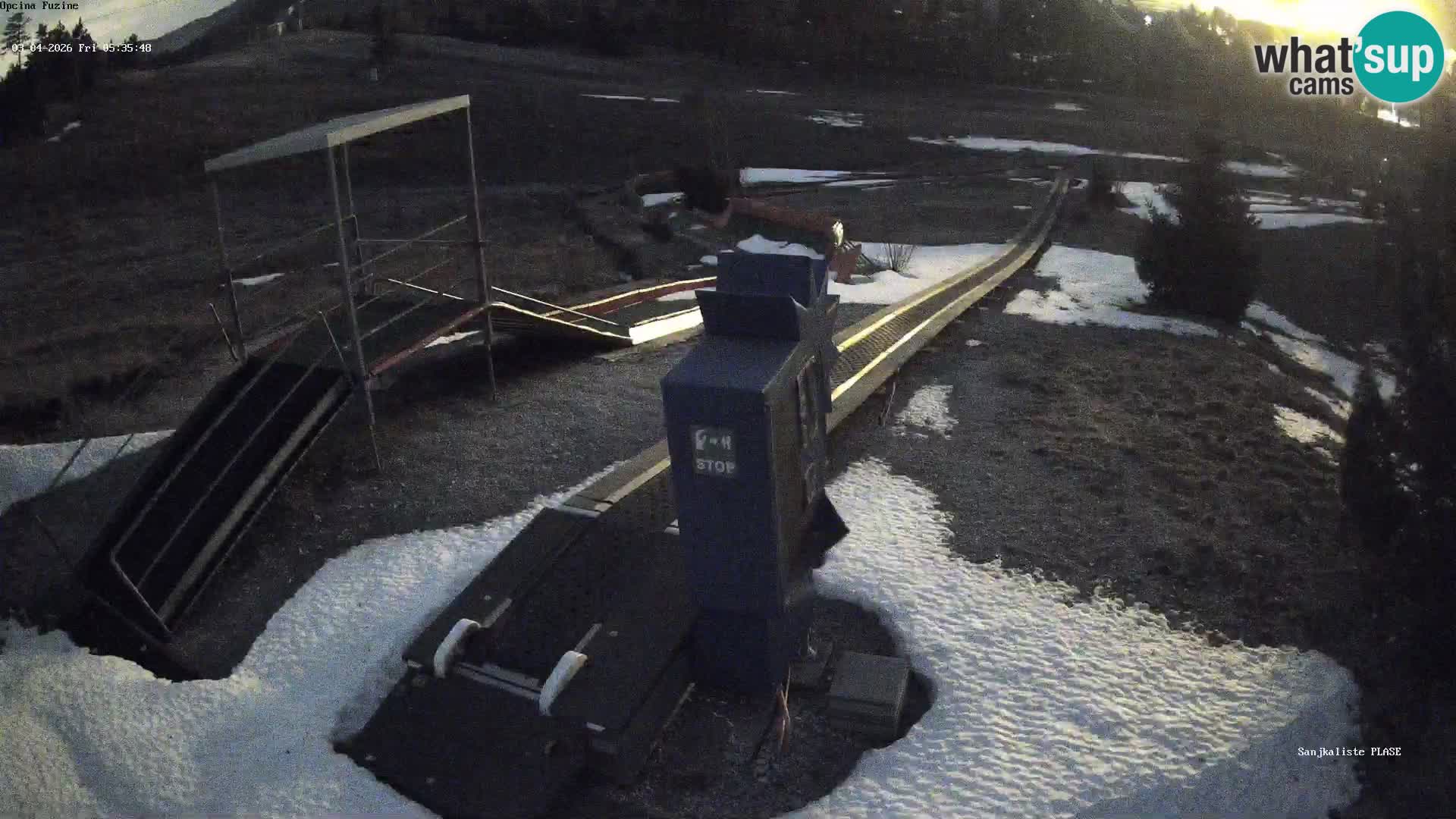 Live webcam Fužine toboggan run – Croatia