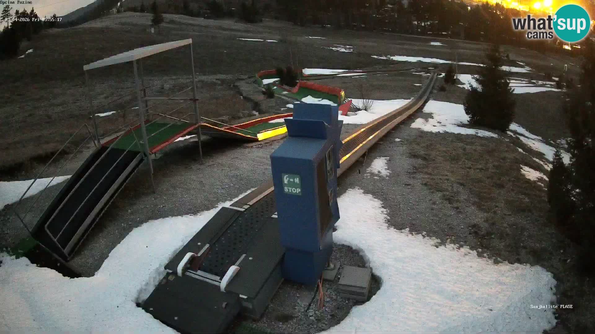 Webcam en vivo Pista de trineo Fužine – Croacia