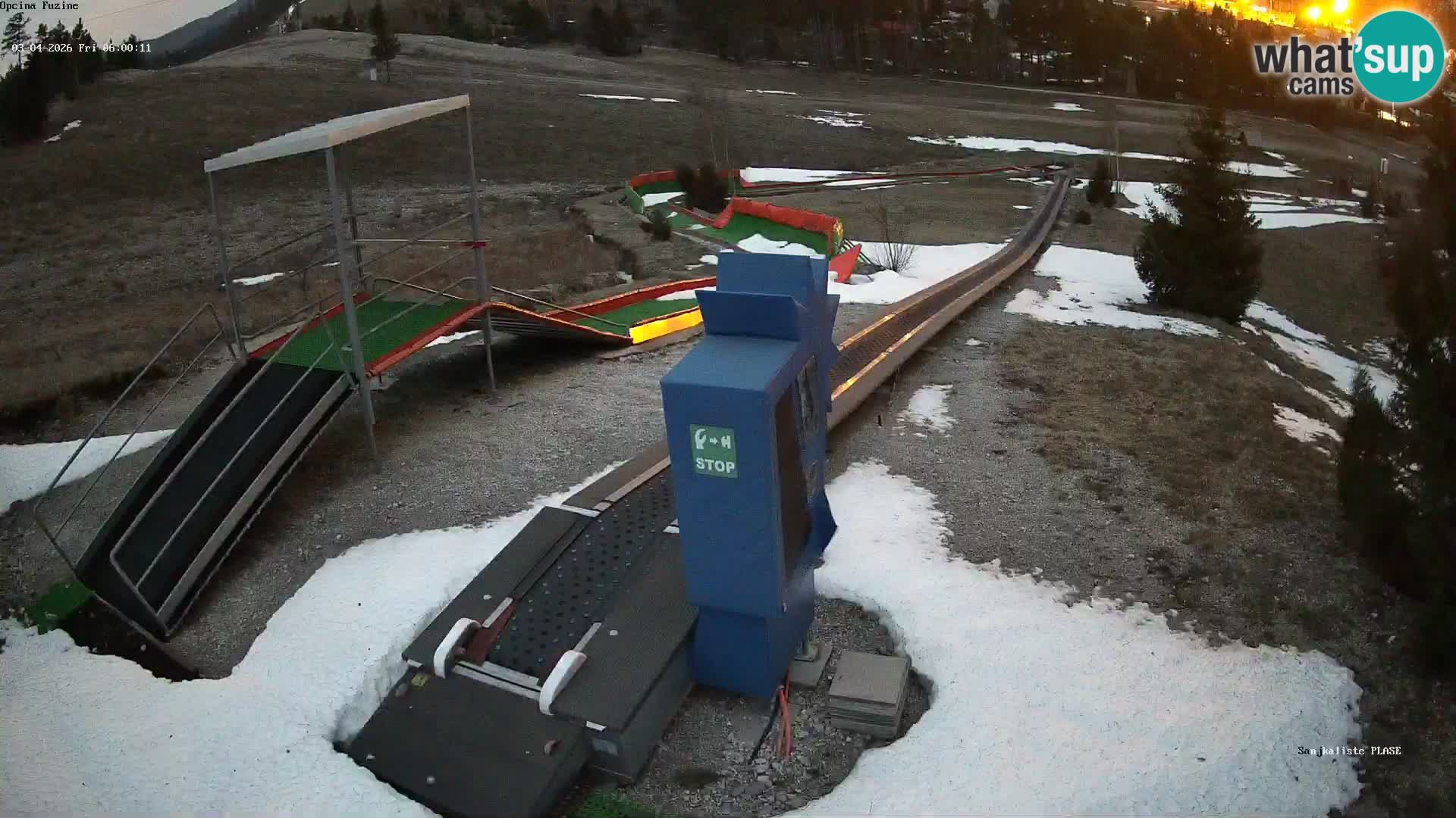 Webcam en direct Piste de luge de Fužine – Croatie