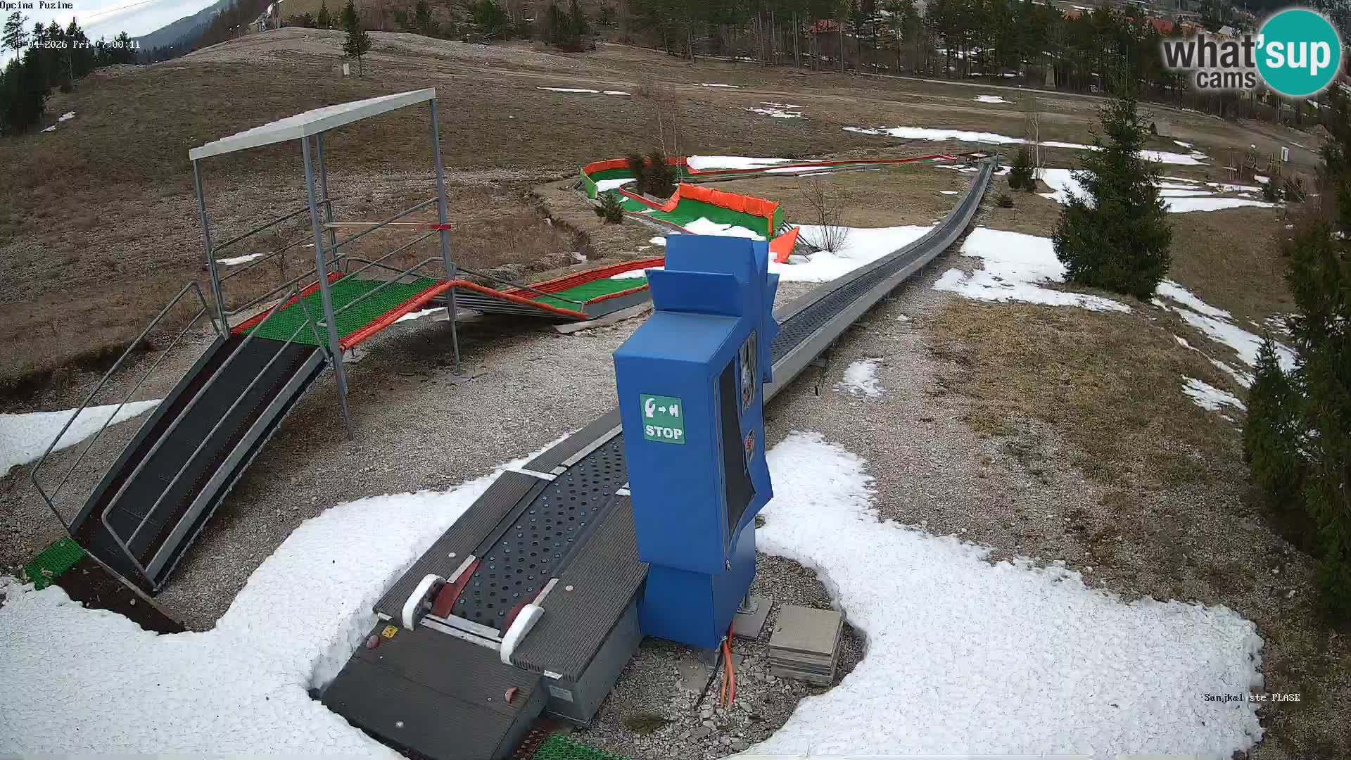 Live webcam Fužine toboggan run – Croatia