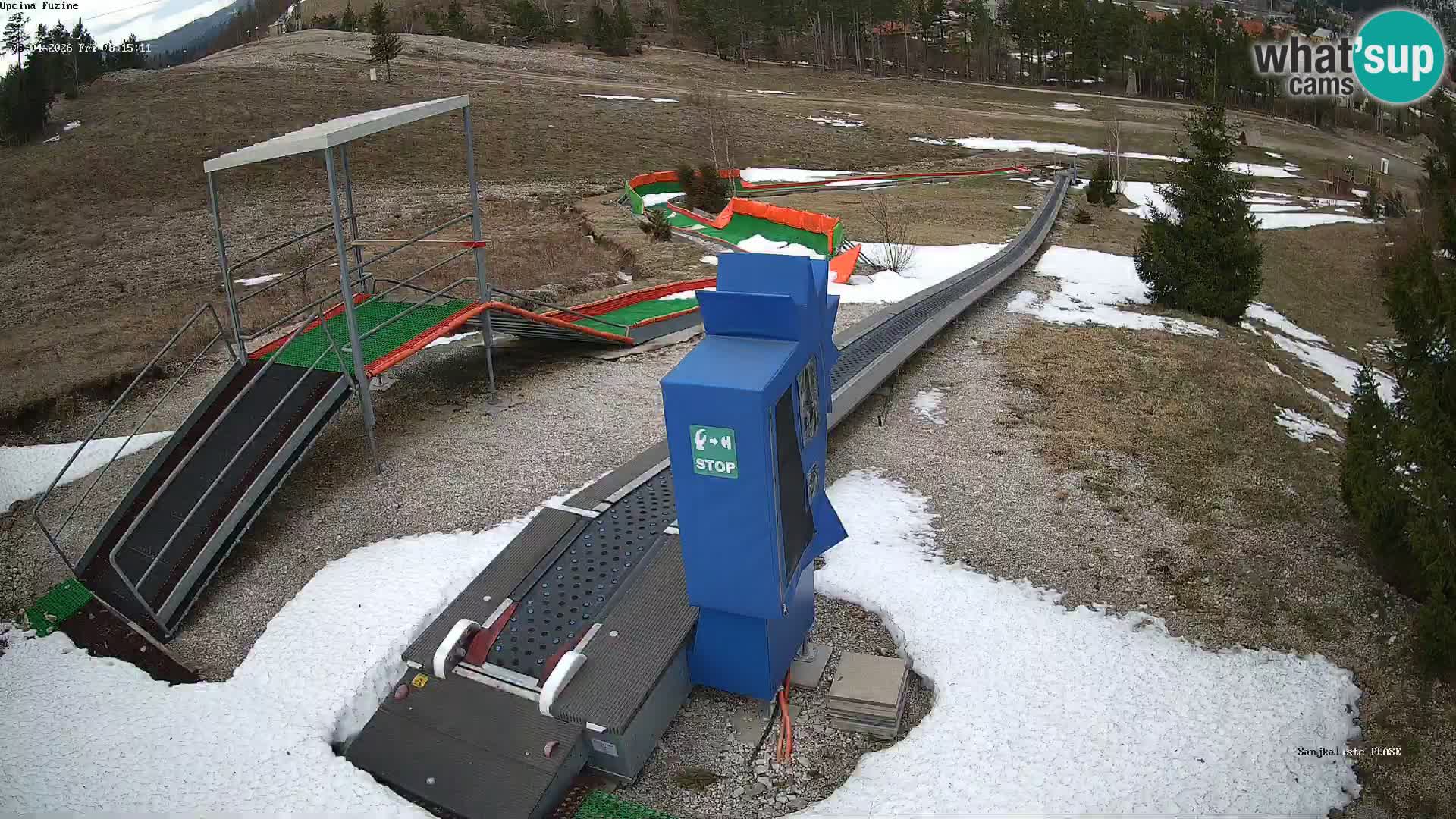 Live webcam Fužine toboggan run – Croatia