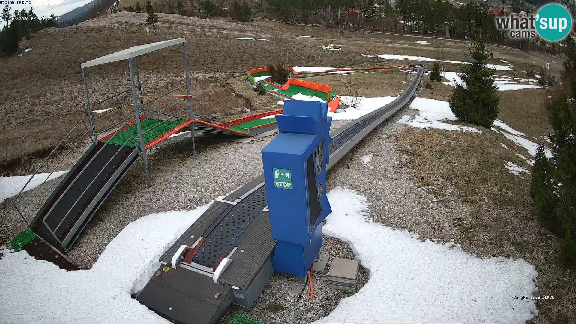 Live webcam Fužine toboggan run – Croatia