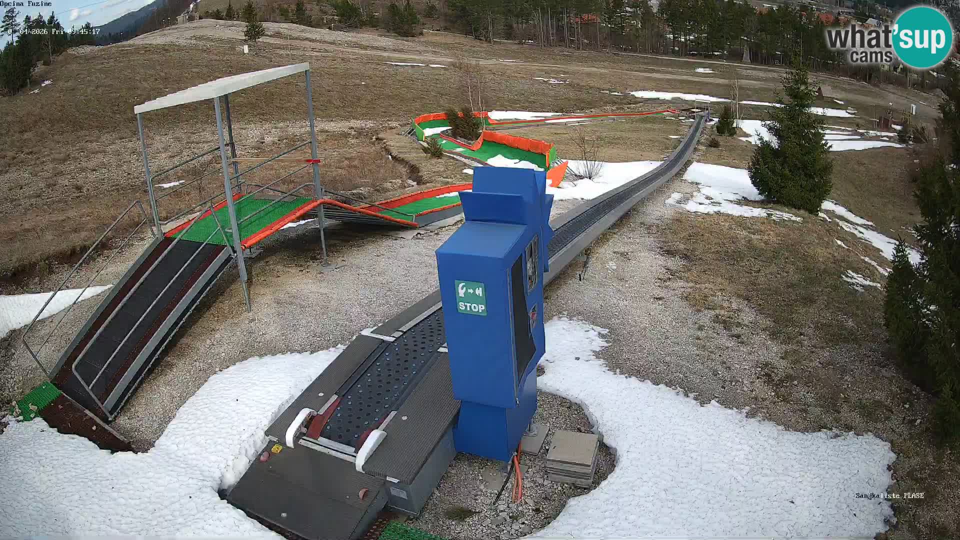 Webcam en vivo Pista de trineo Fužine – Croacia