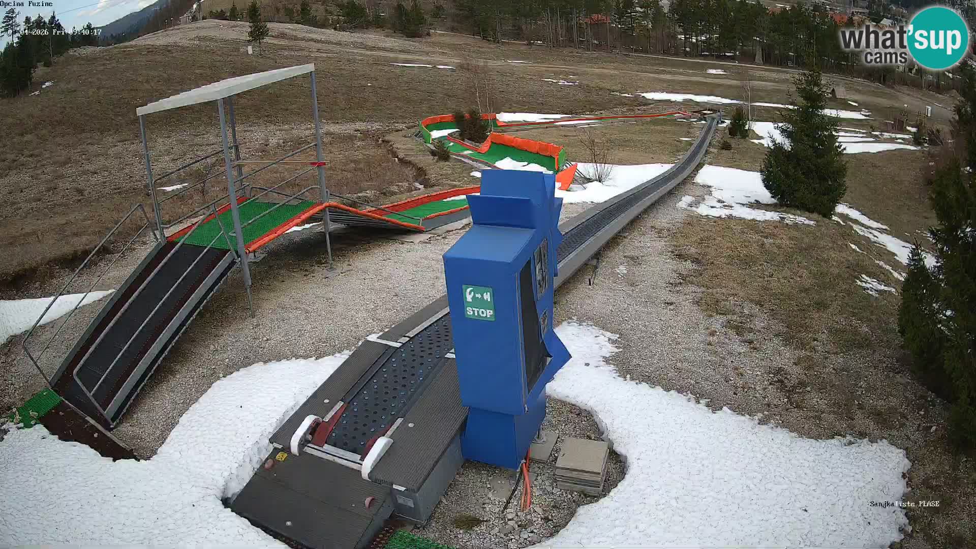 Live webcam Pista da slittino Fužine – Croazia