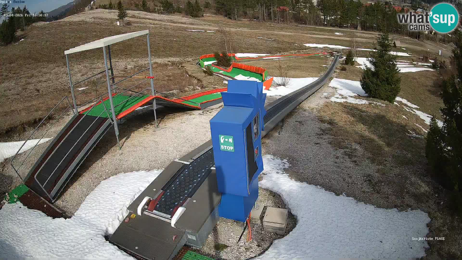 Live webcam Fužine toboggan run – Croatia