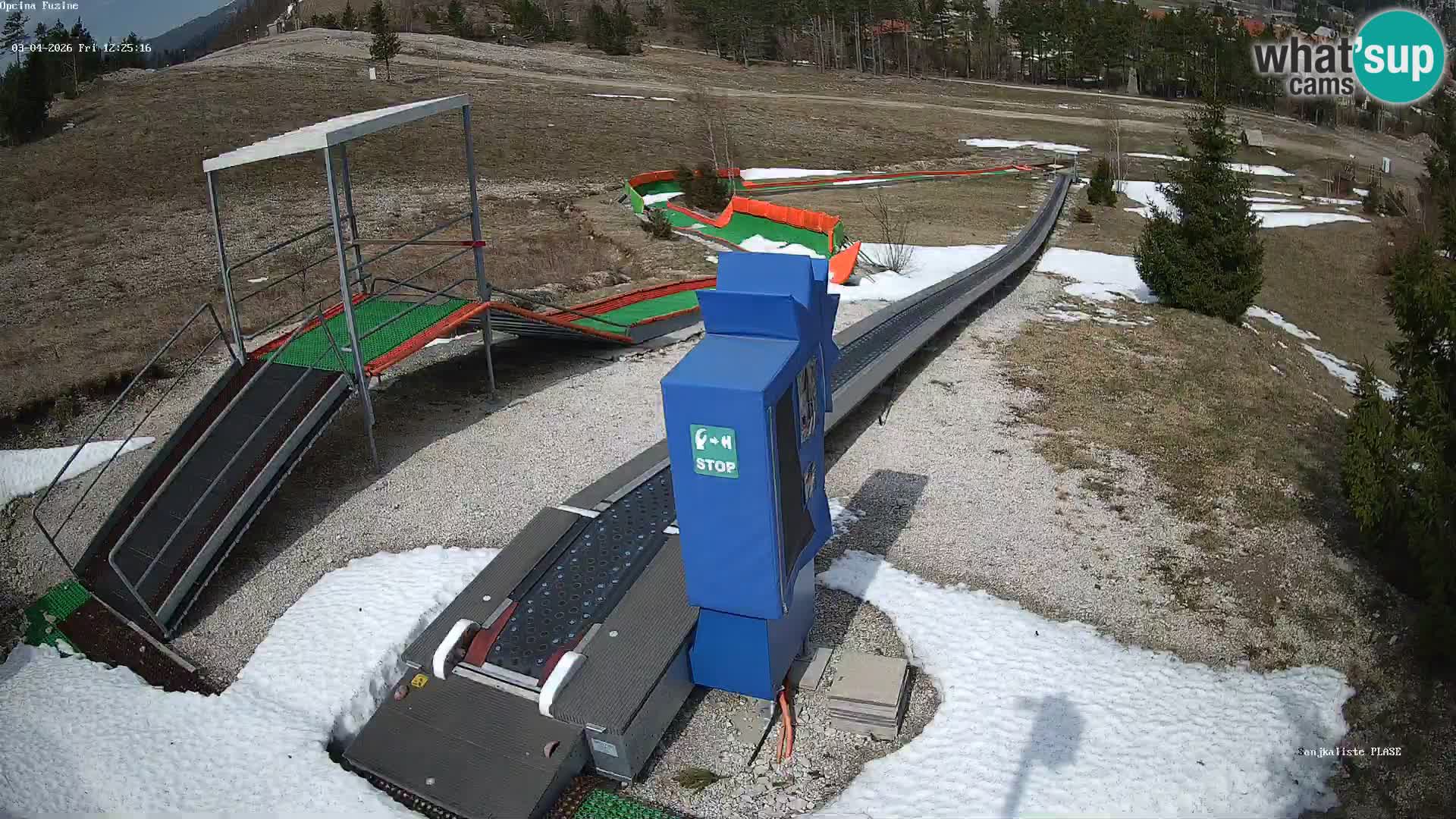 Webcam en vivo Pista de trineo Fužine – Croacia