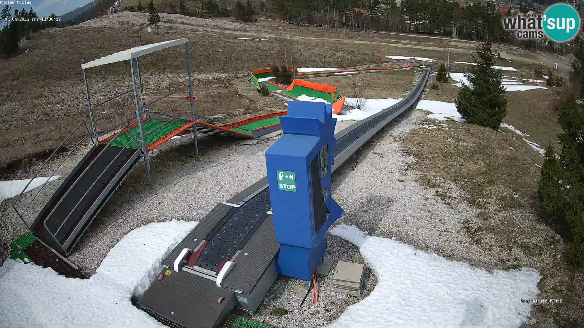 Live webcam Fužine toboggan run – Croatia