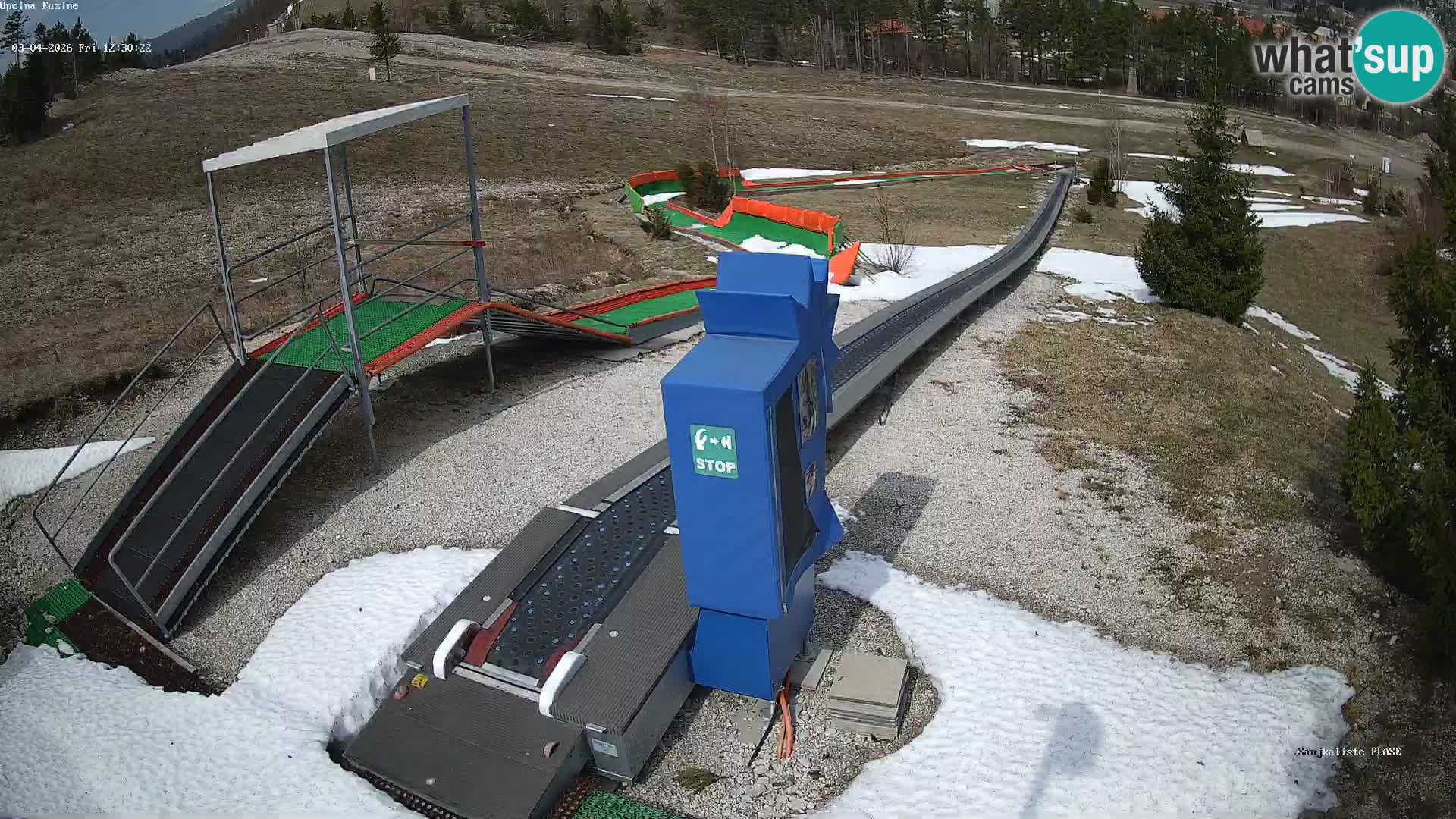 Spletna kamera v živo Sankališče Fužine – Hrvaška