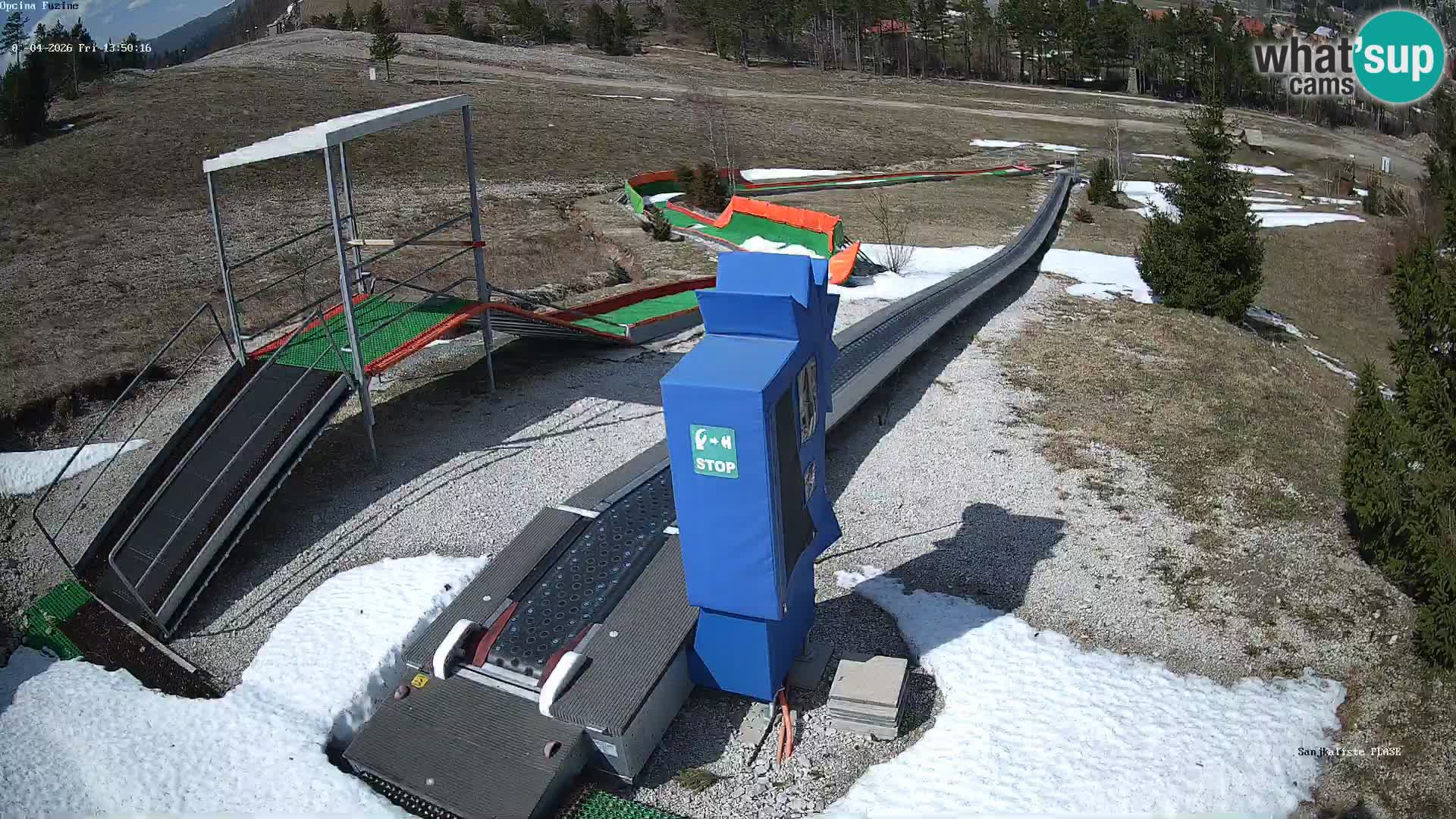 Live webcam Fužine toboggan run – Croatia