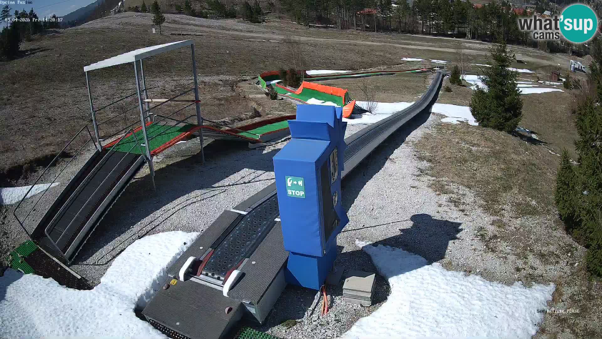 Live webcam Fužine toboggan run – Croatia