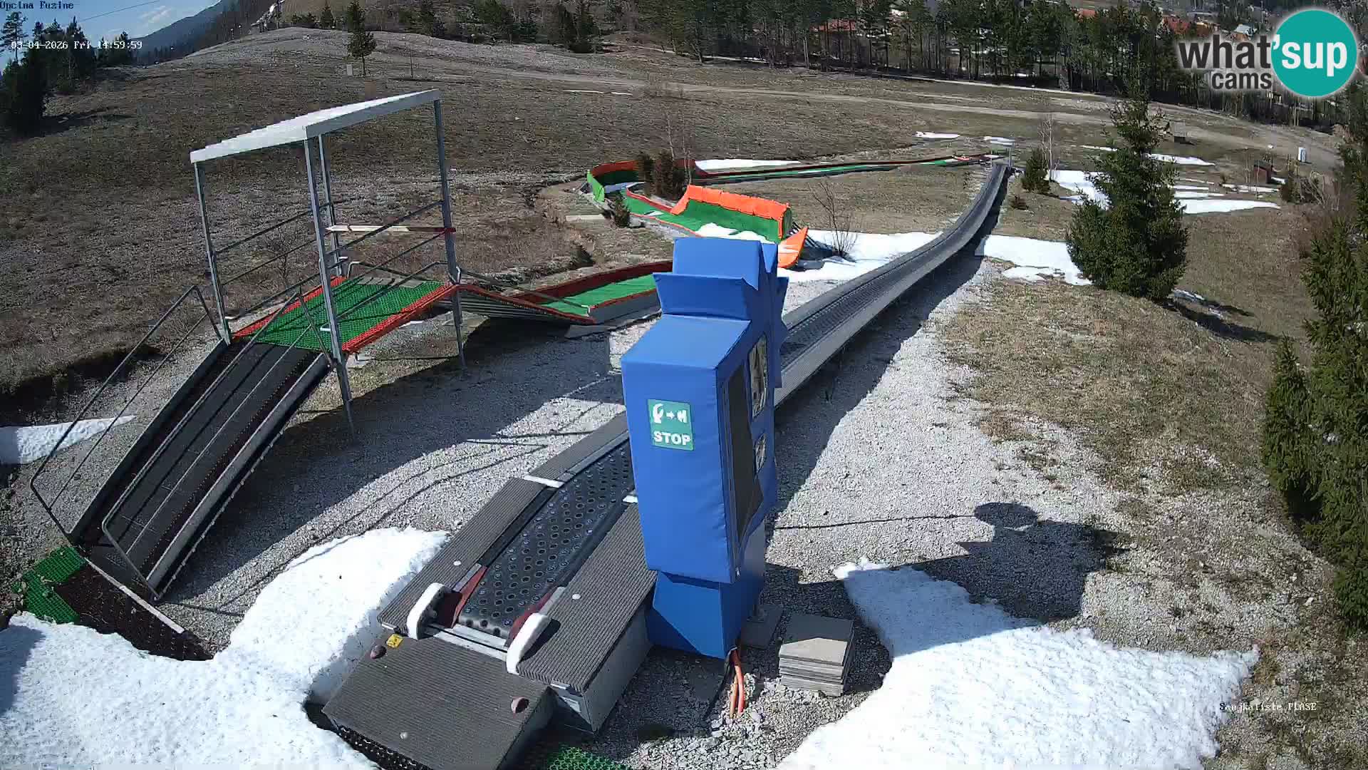 Live webcam Fužine toboggan run – Croatia