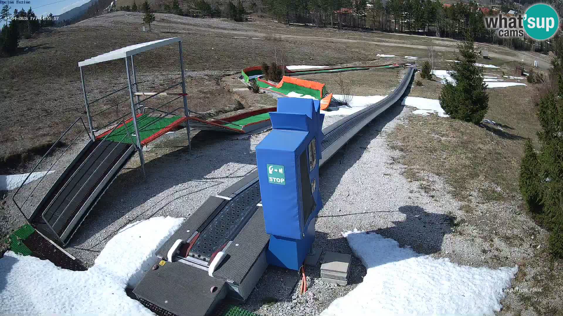 Live webcam Pista da slittino Fužine – Croazia