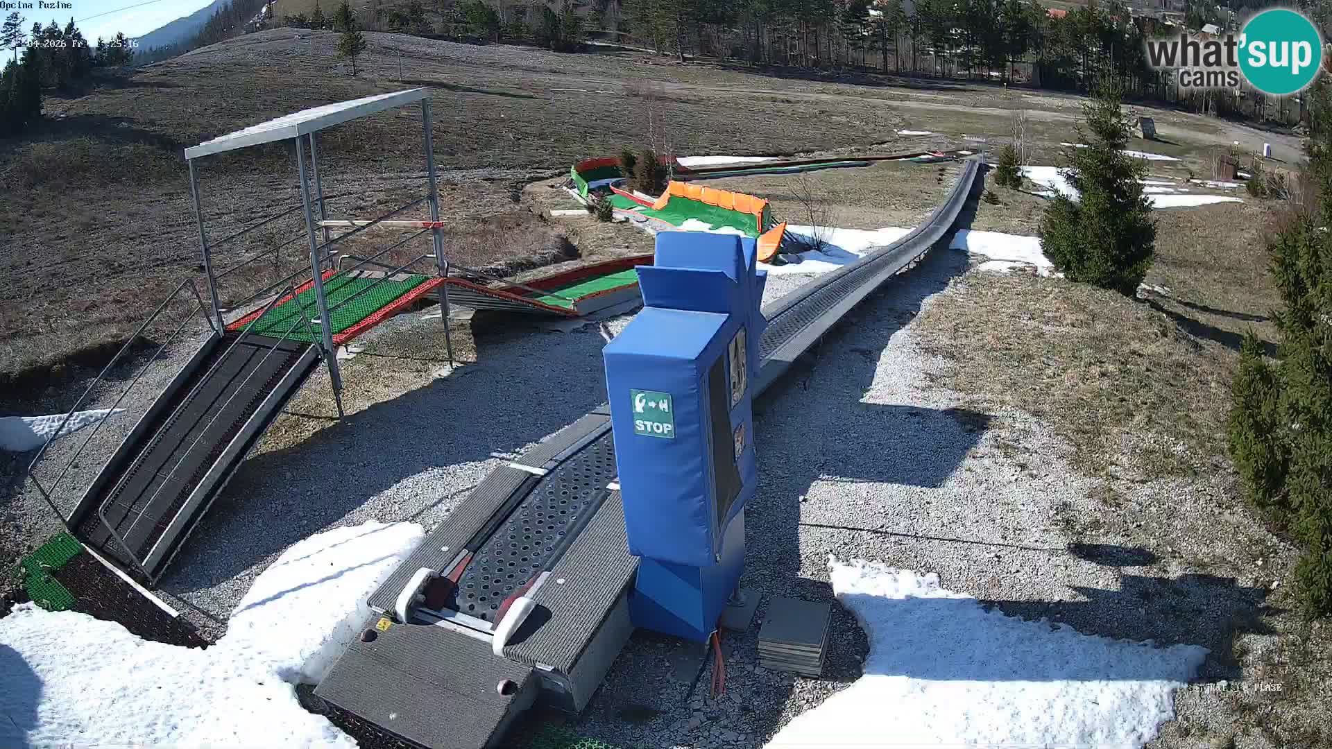 Live webcam Pista da slittino Fužine – Croazia