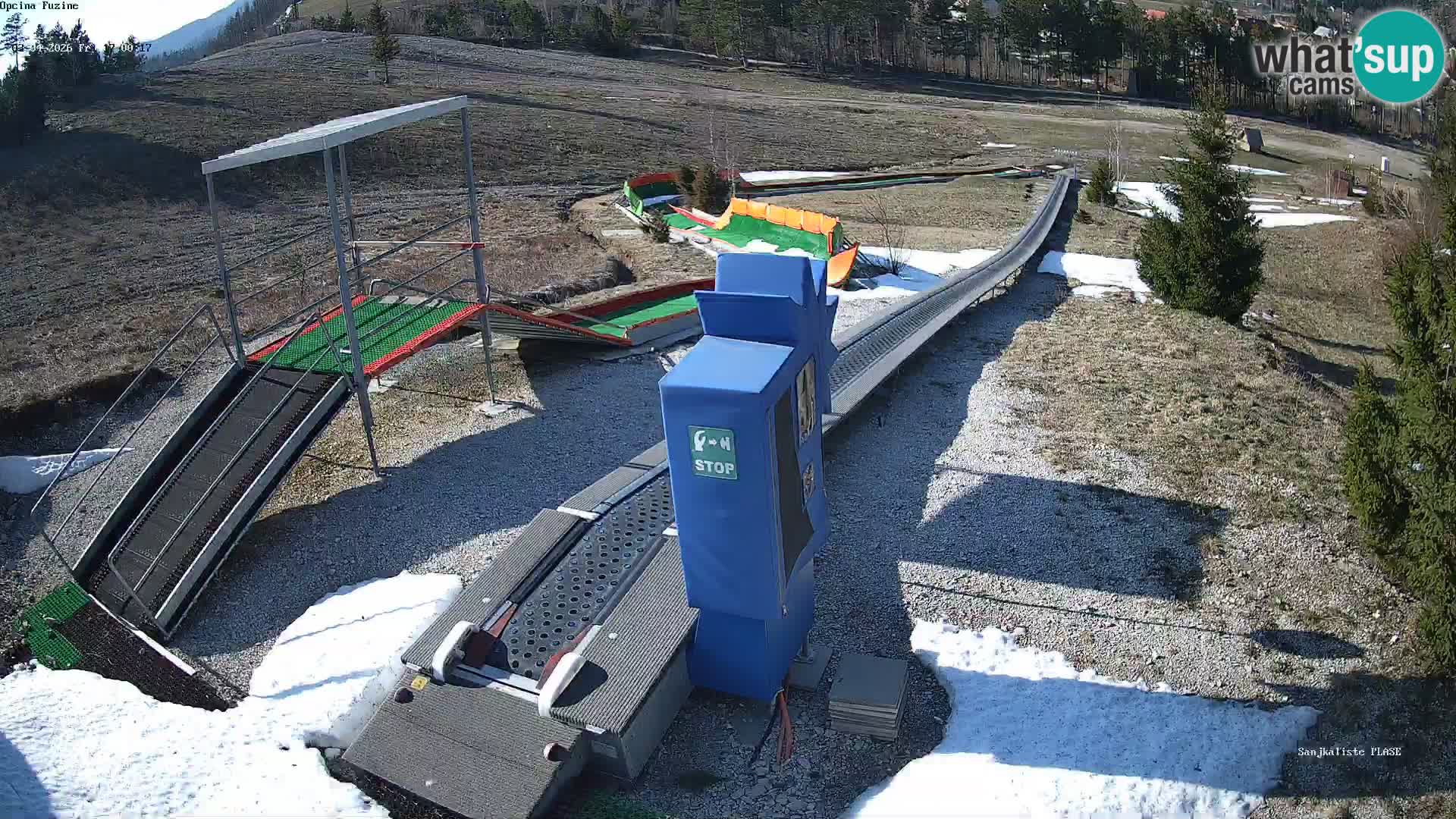 Spletna kamera v živo Sankališče Fužine – Hrvaška