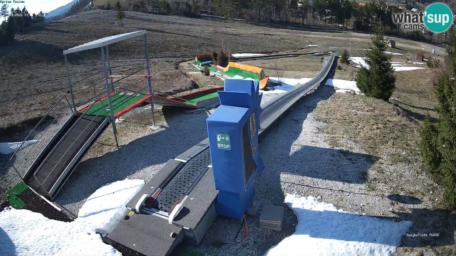 Spletna kamera v živo Sankališče Fužine – Hrvaška