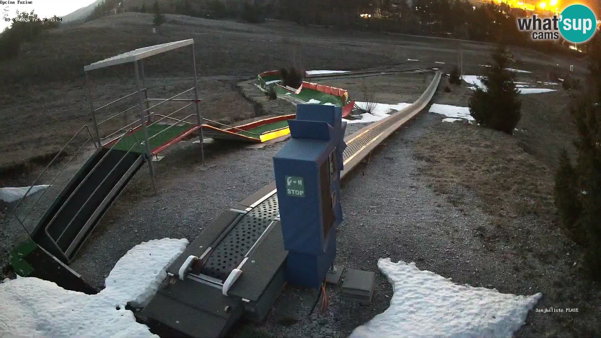 Live webcam Fužine toboggan run – Croatia