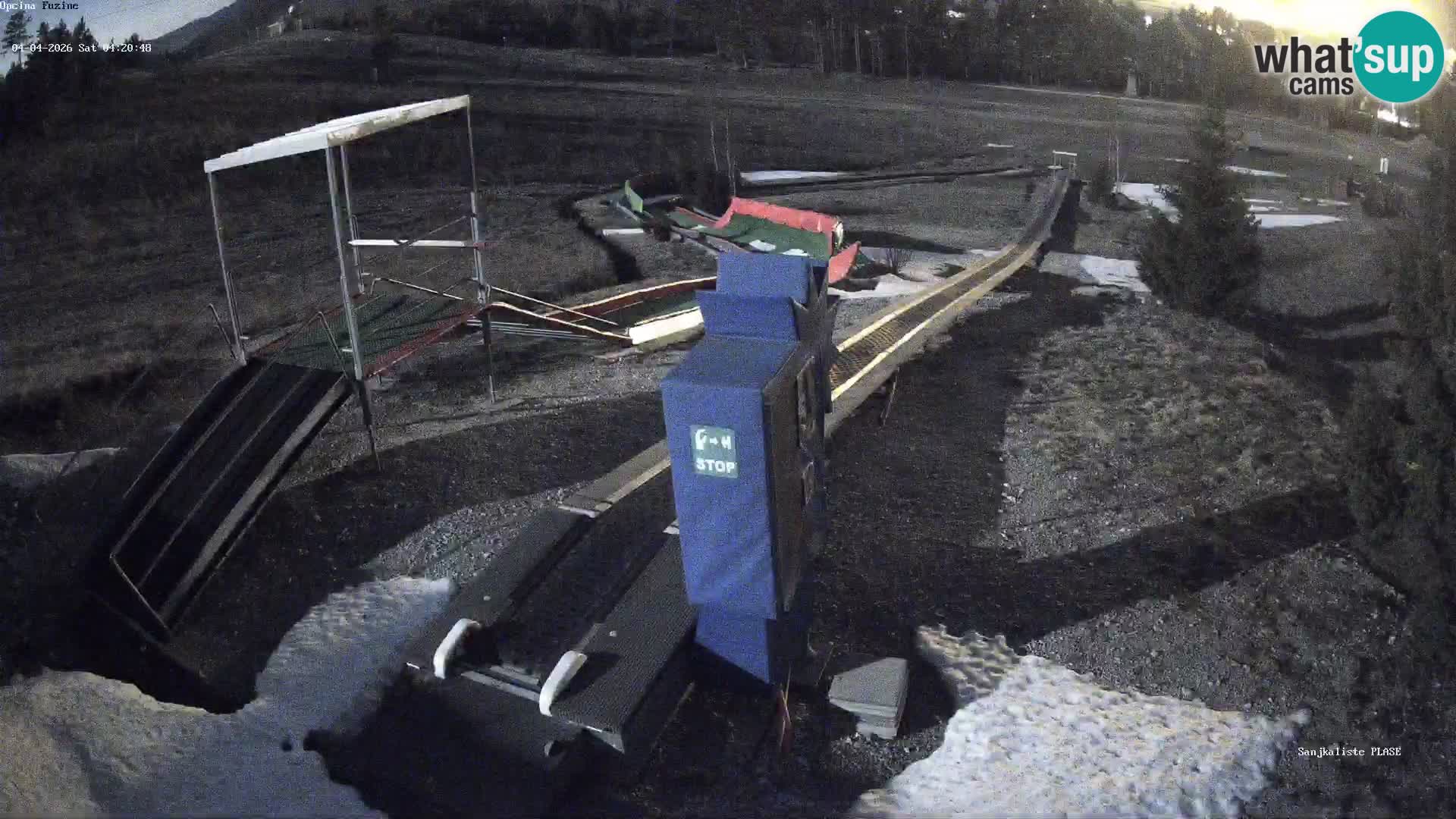 Live webcam Pista da slittino Fužine – Croazia