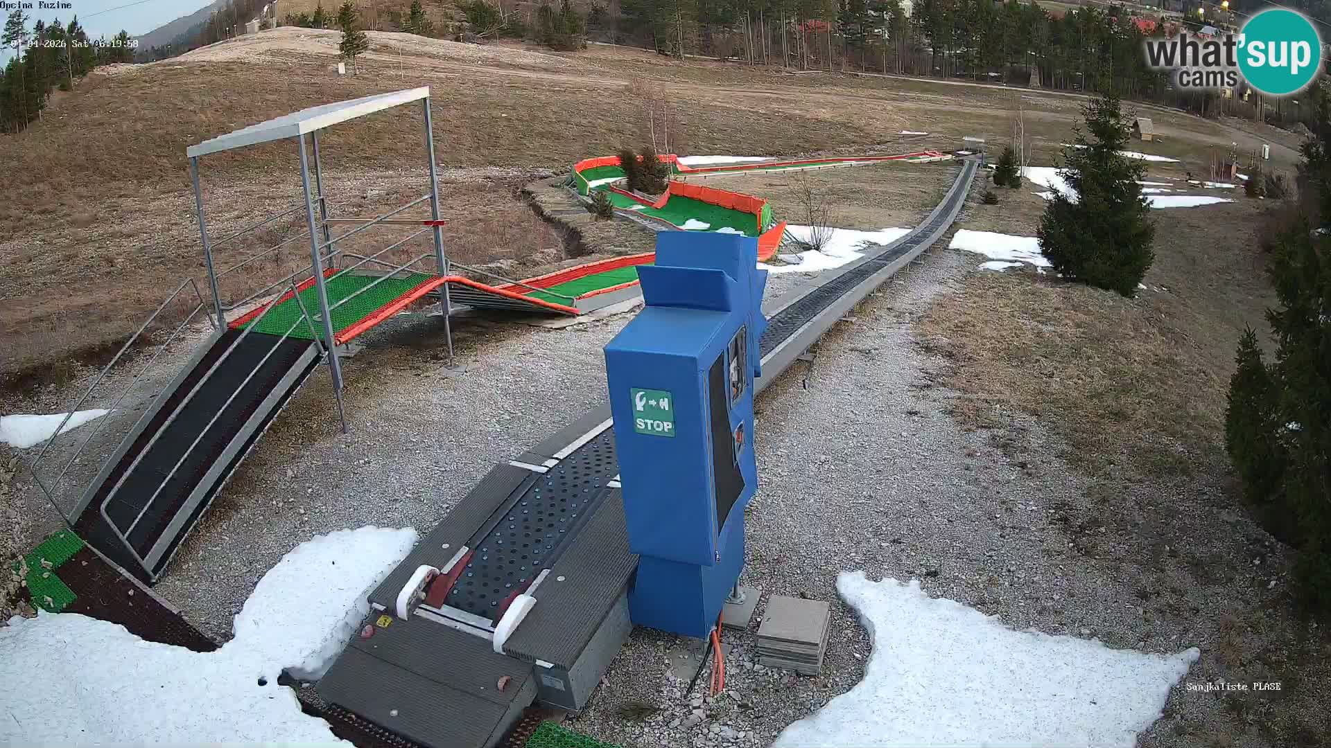 Live webcam Fužine toboggan run – Croatia